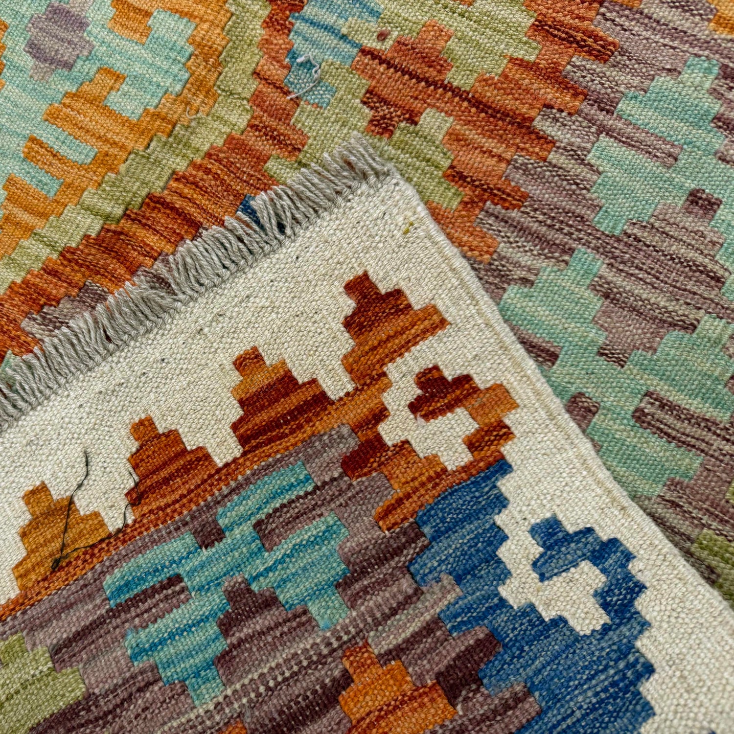 Handmade Vegetable Kelim 5' 9" x 8' 2" (ft) - No. Y39478