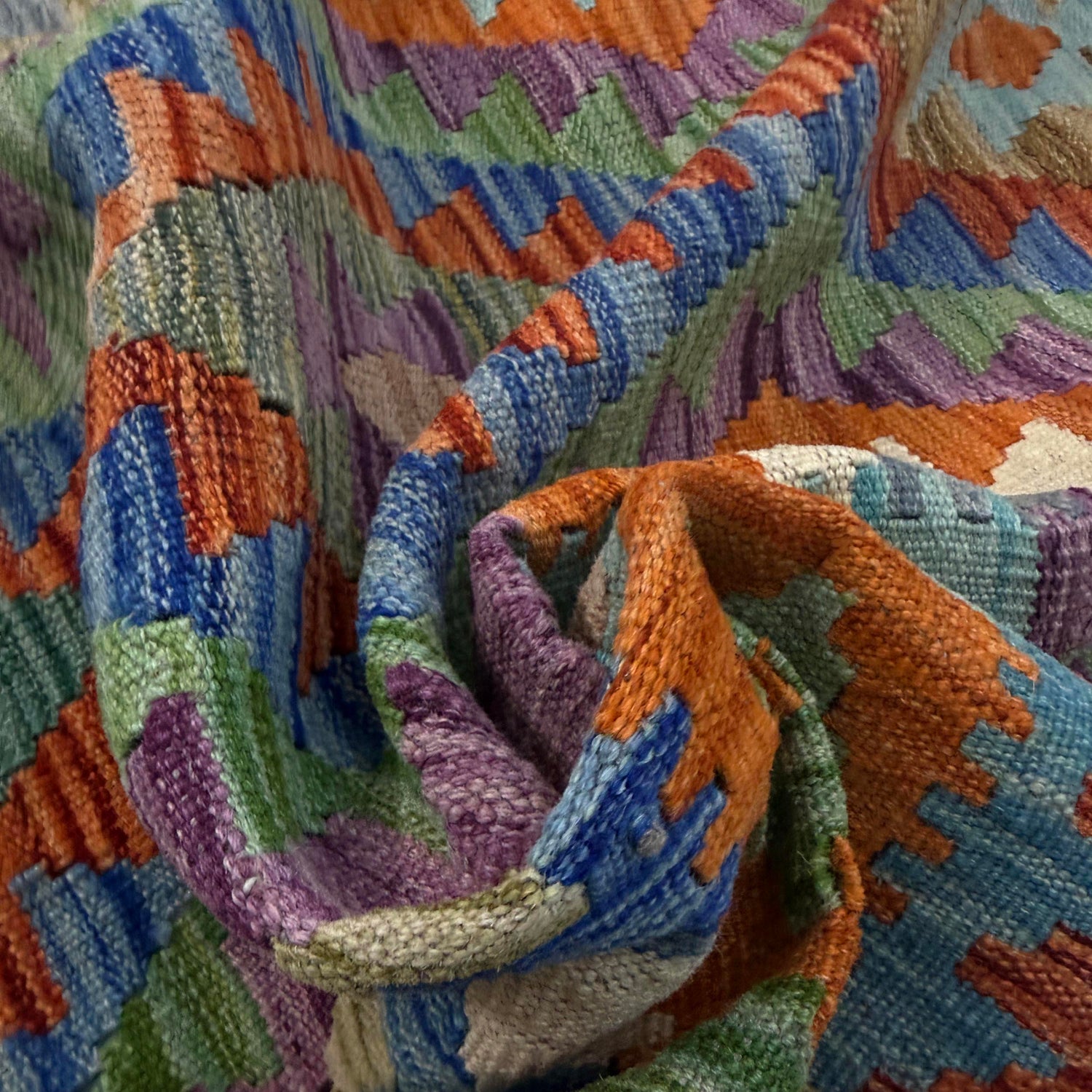 Handmade Vegetable Kelim 5' 9" x 8' 1" (ft) - No. Y39480