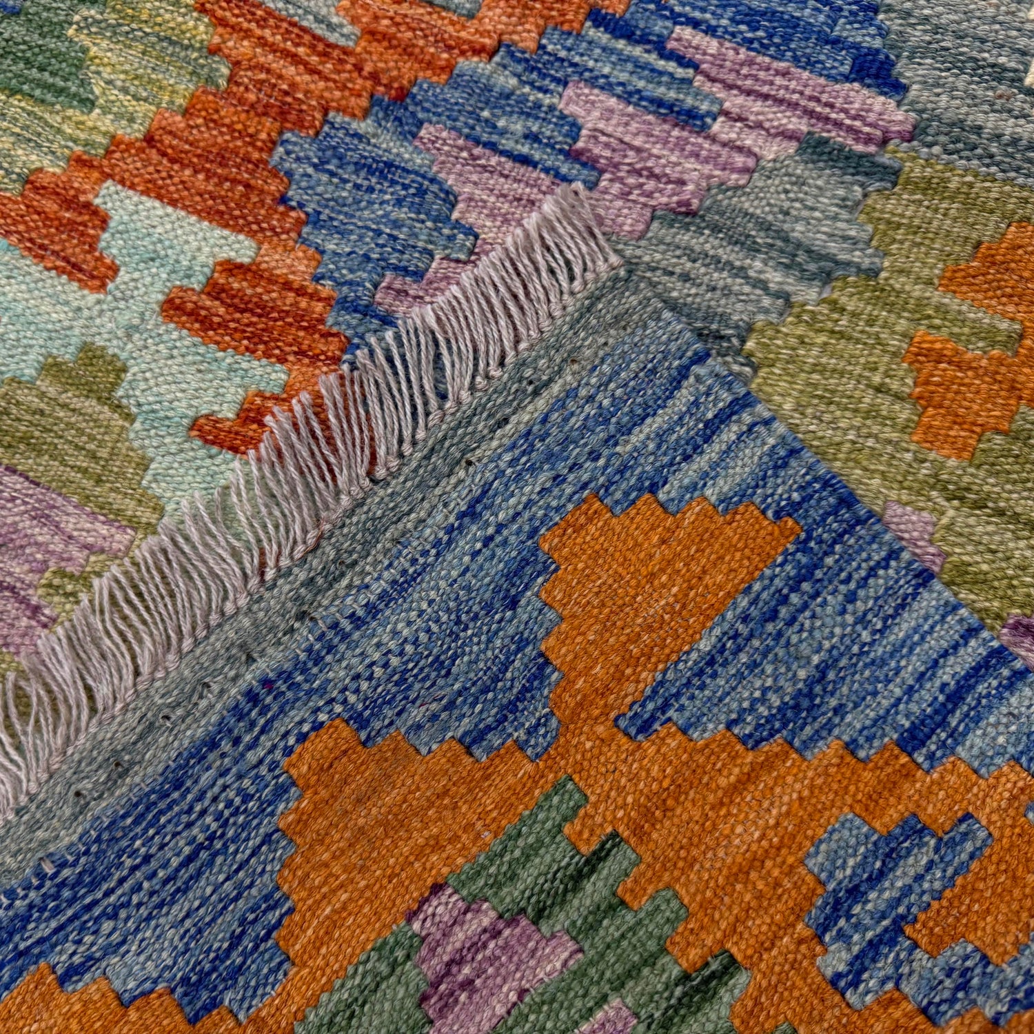 Handmade Vegetable Kilim 5' 8" x 7' 11" (ft) - No. Y39481