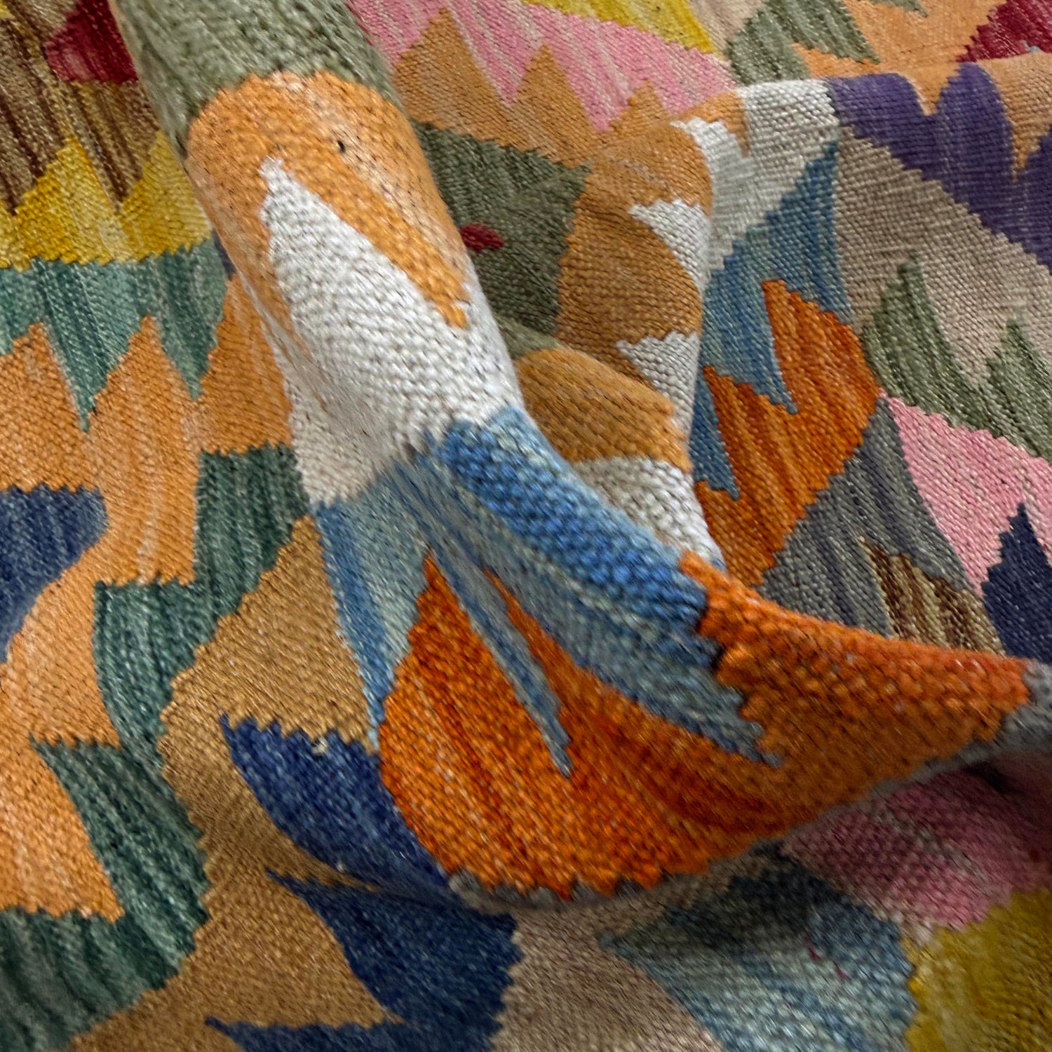 Handmade Vegetable Kilim 4' 1" x 6' 0" (ft) - No. Y39482