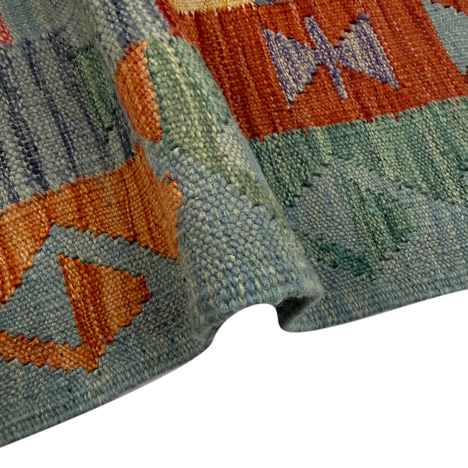 Handmade Vegetable Kelim 4' 4" x 6' 8" (ft) - No. Y39483