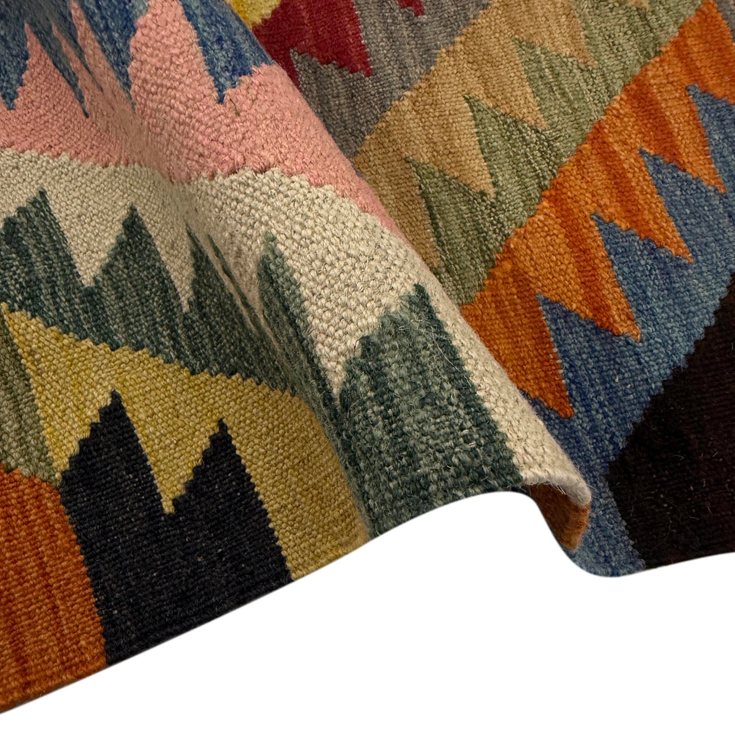 Handmade Vegetable Kelim 4' 3" x 6' 0" (ft) - No. Y39485