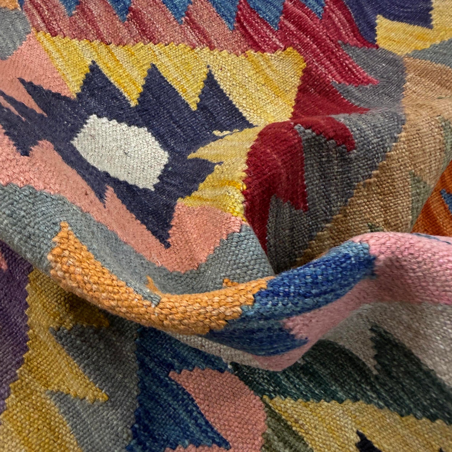 Handmade Vegetable Kelim 4' 3" x 6' 0" (ft) - No. Y39485