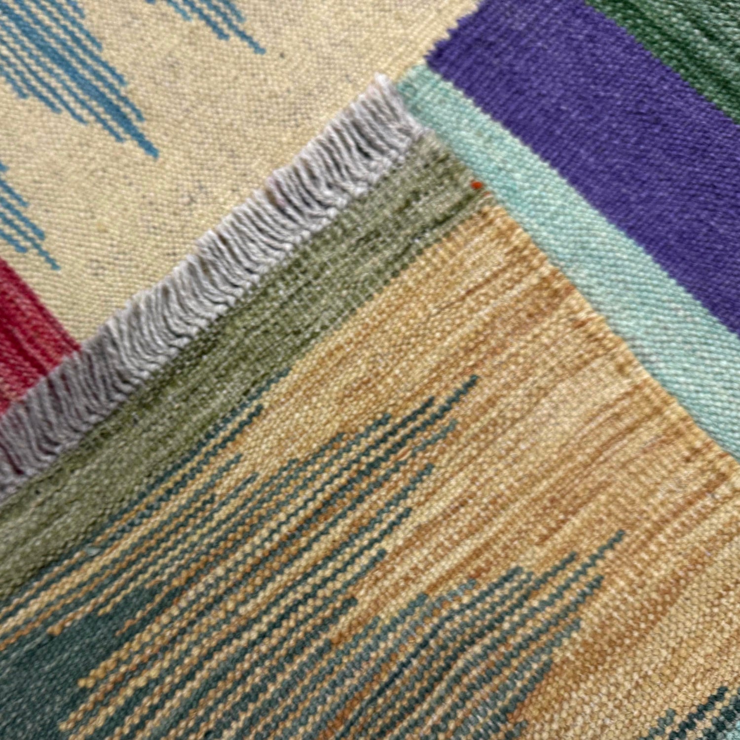 Handmade Vegetable Kelim 4' 0" x 6' 0" (ft) - No. Y39487