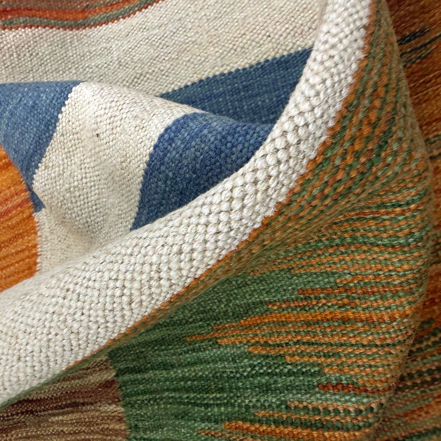 Handmade Vegetable Kelim 4' 0" x 6' 0" (ft) - No. Y39487