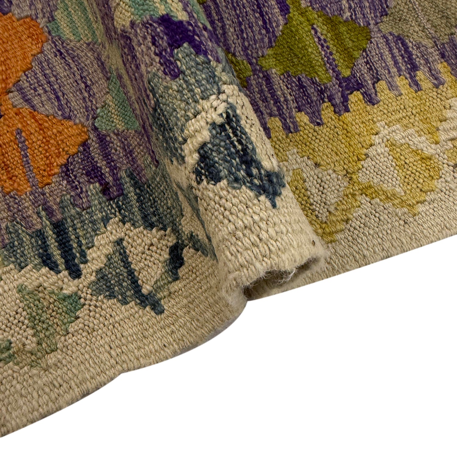 Handmade Vegetable Kilim 4' 2" x 6' 6" (ft) - No. Y39488