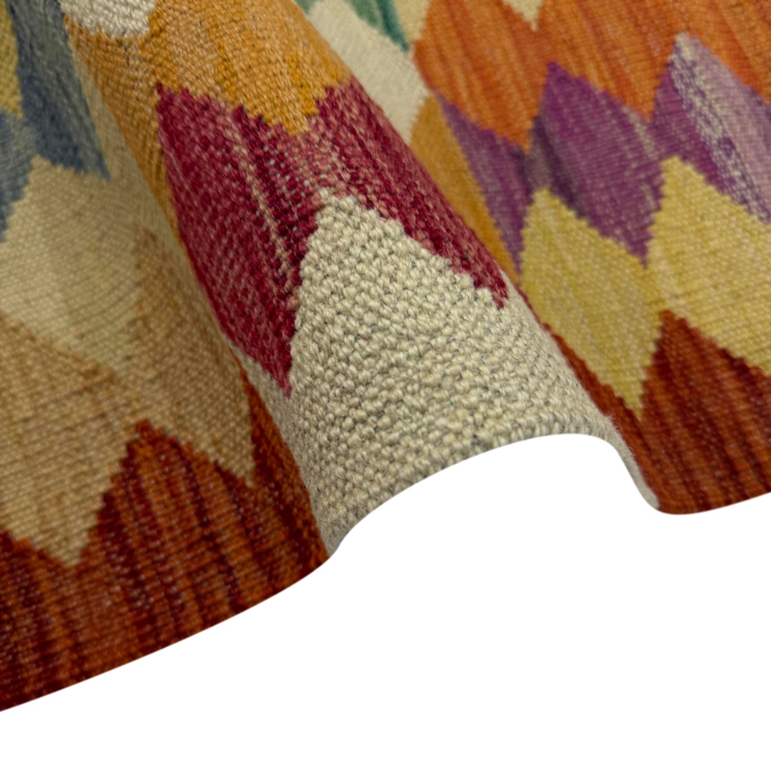Handmade Vegetable Kelim 4' 1" x 5' 10" (ft) - No. Y39495