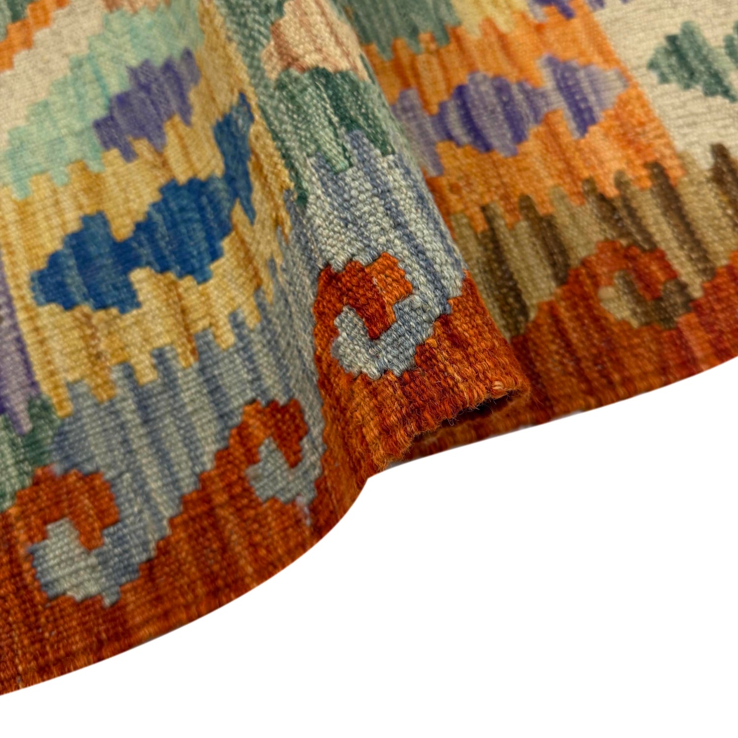 Handmade Vegetable Kilim 4' 1" x 5' 6" (ft) - No. Y39497