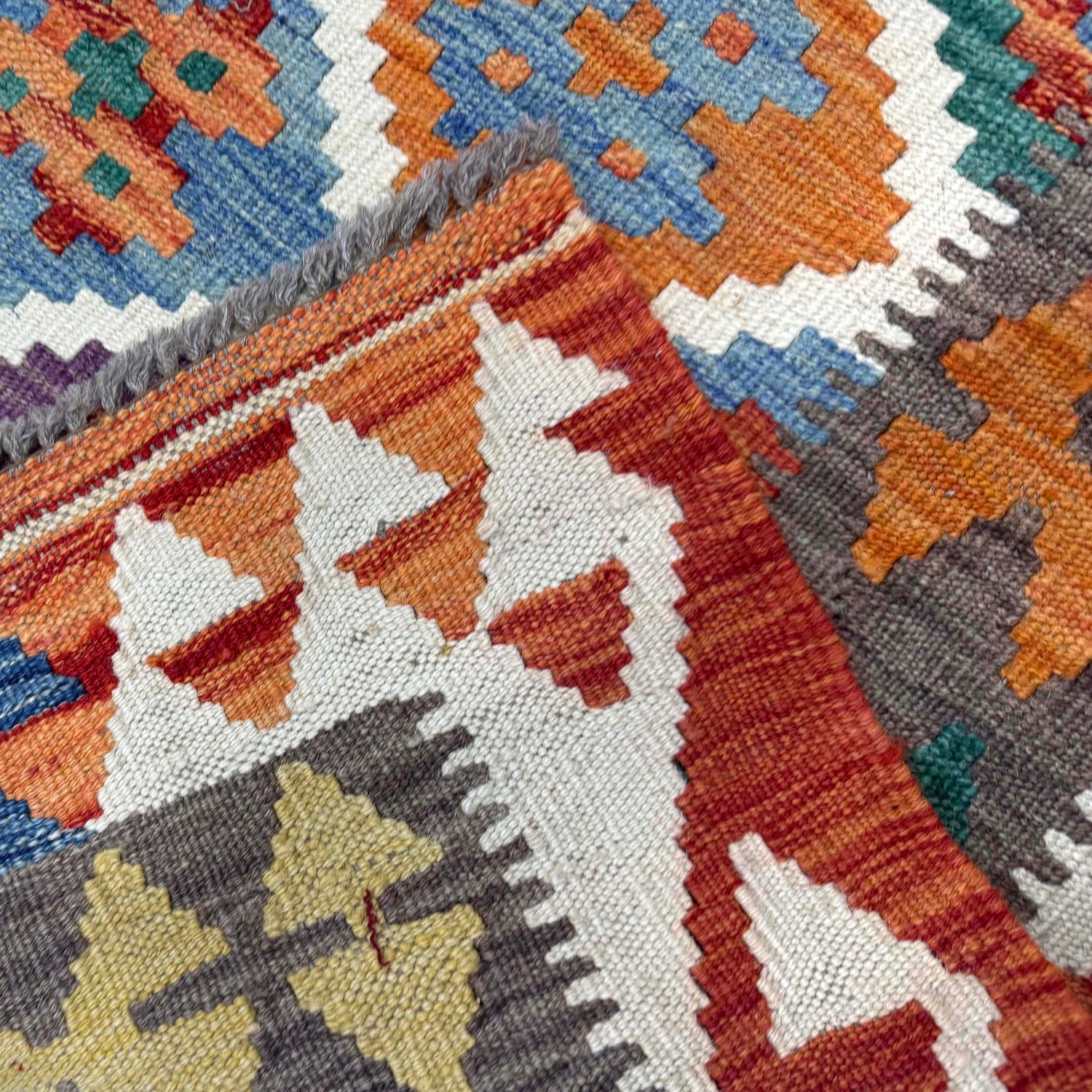 Handmade Vegetable Kilim 4' 8" x 6' 3" (ft) - No. Y39498