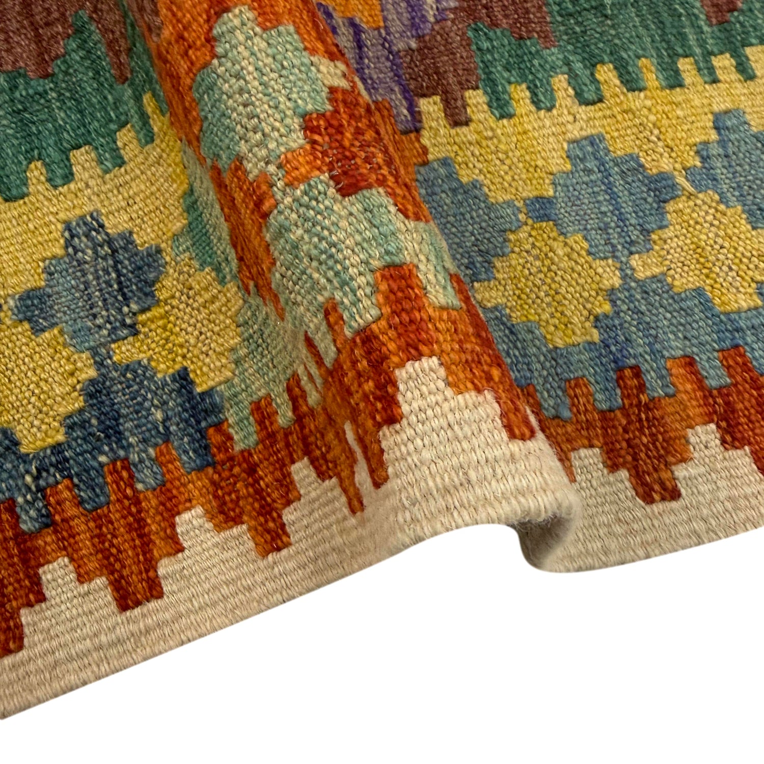 Handmade Vegetable Kelim 4' 2" x 6' 0" (ft) - No. Y39500