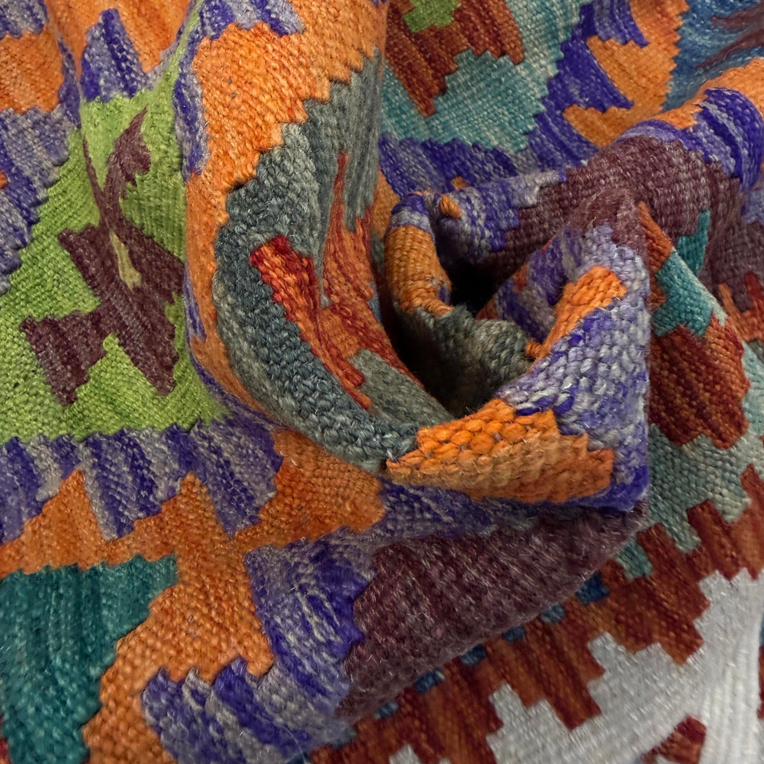 Handmade Vegetable Kelim 4' 2" x 6' 0" (ft) - No. Y39500