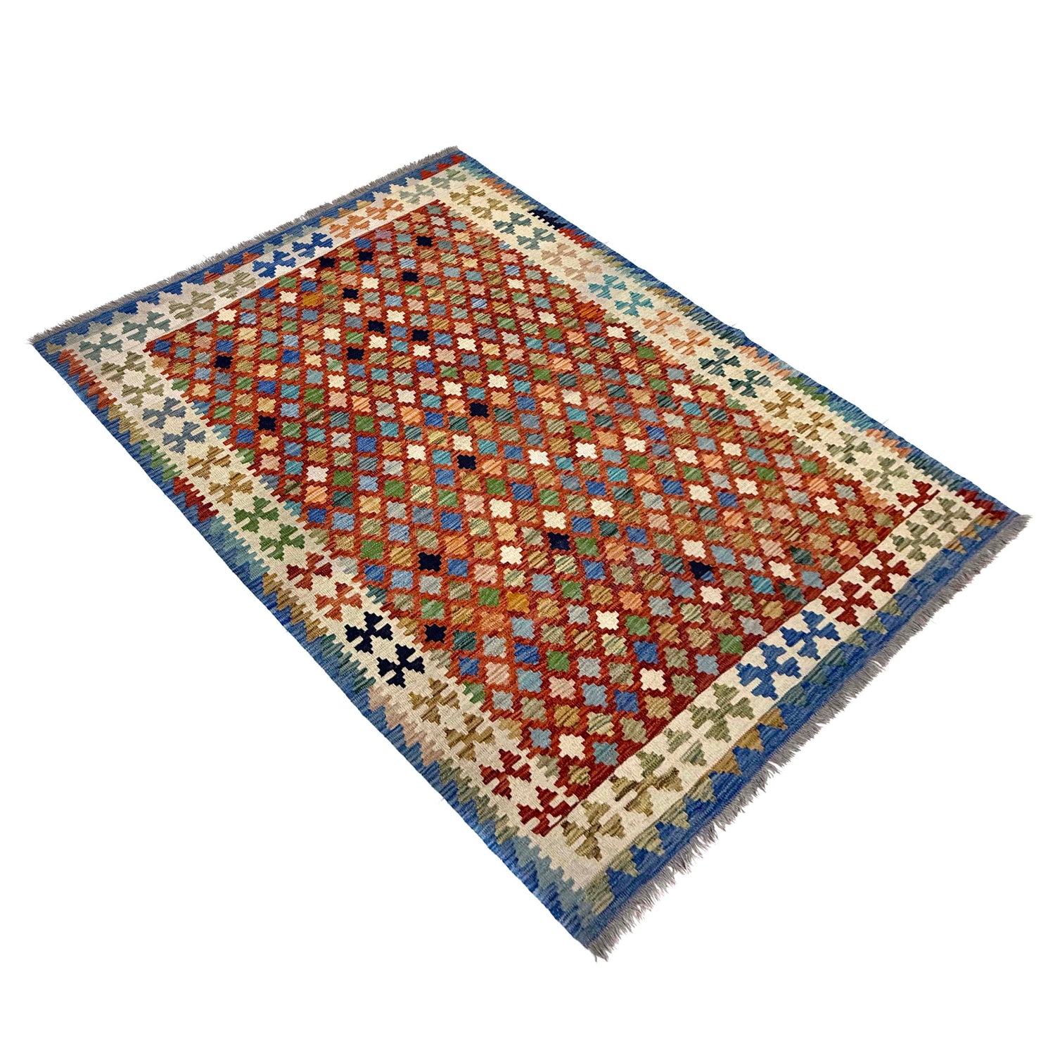 Handmade Vegetable Kilim 5' 10" x 8' 1" (ft) - No. Y39501