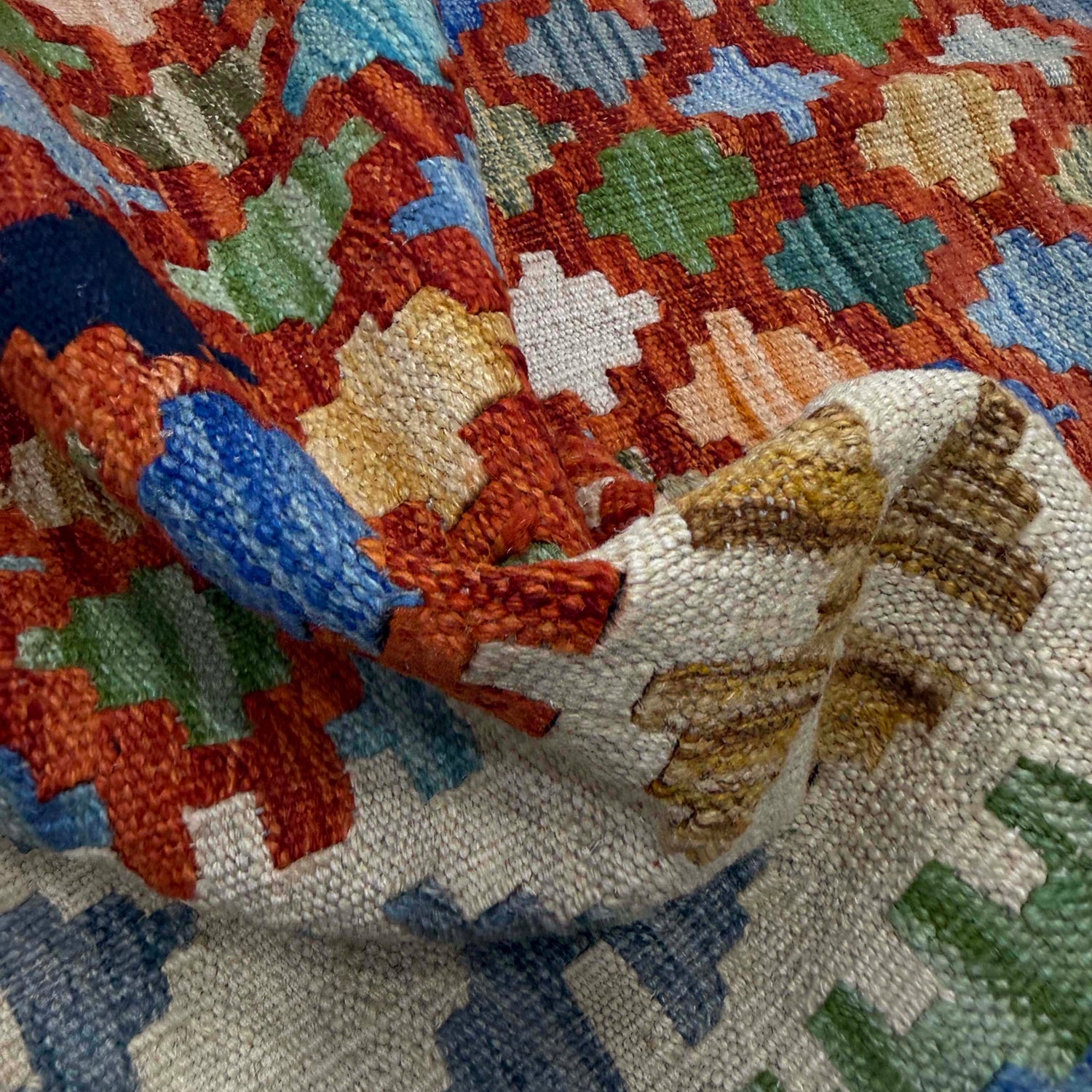 Handmade Vegetable Kilim 5' 10" x 8' 1" (ft) - No. Y39501