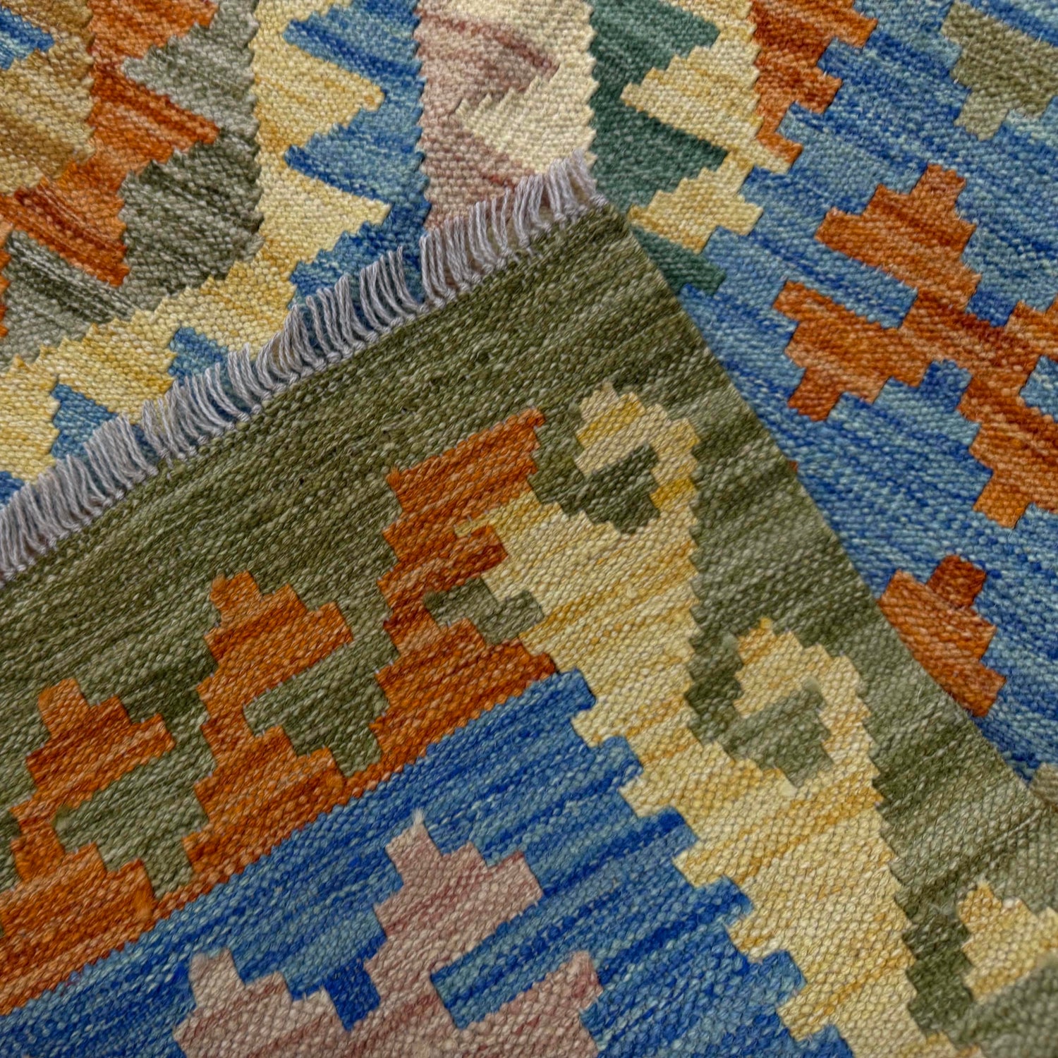 Handmade Vegetable Kilim 5' 9" x 8' 1" (ft) - No. Y39502