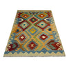 Handmade Vegetable Kilim 4' 2" x 5' 10" (ft) - No. Y39503