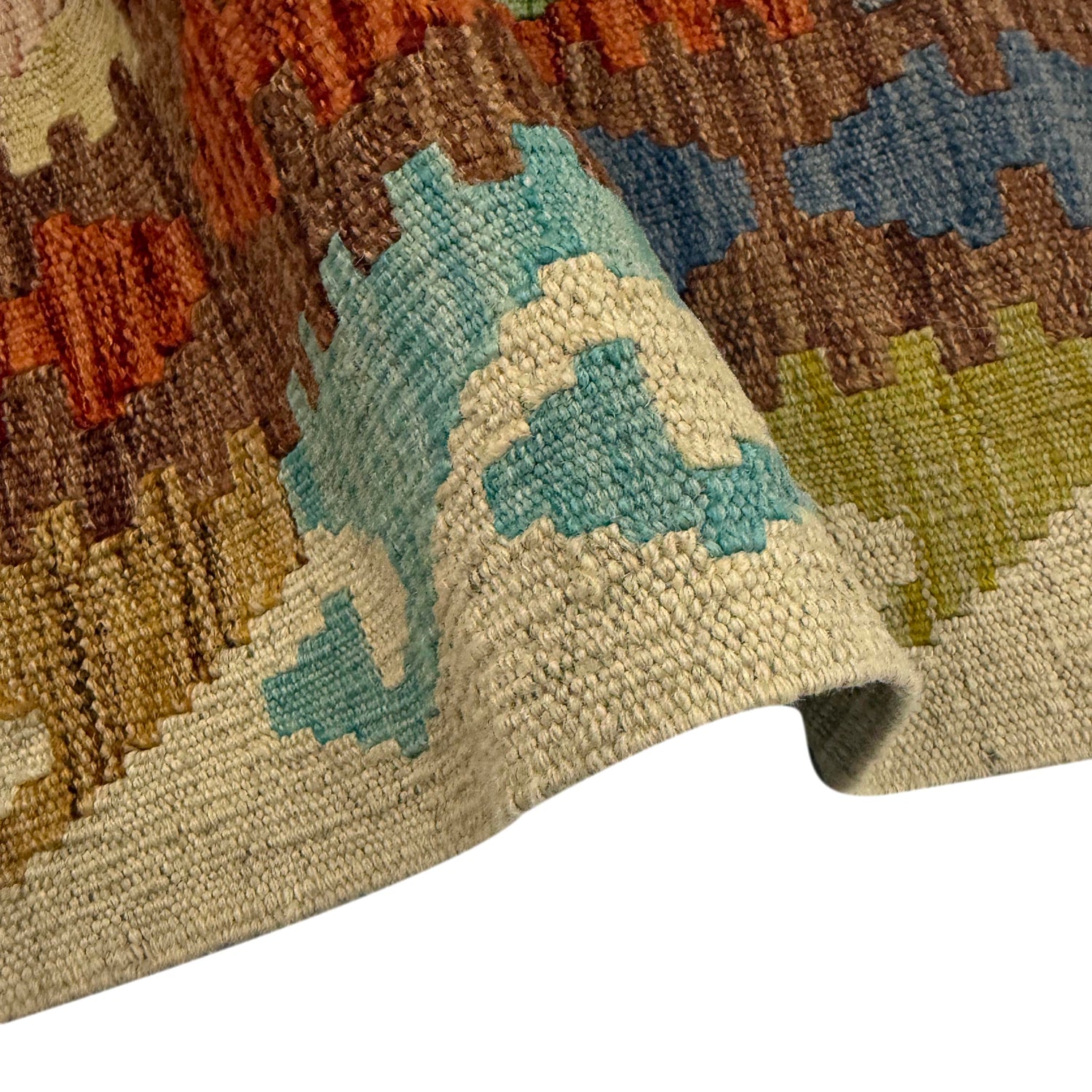 Handmade Vegetable Kelim 4' 0" x 6' 6" (ft) - No. Y39507