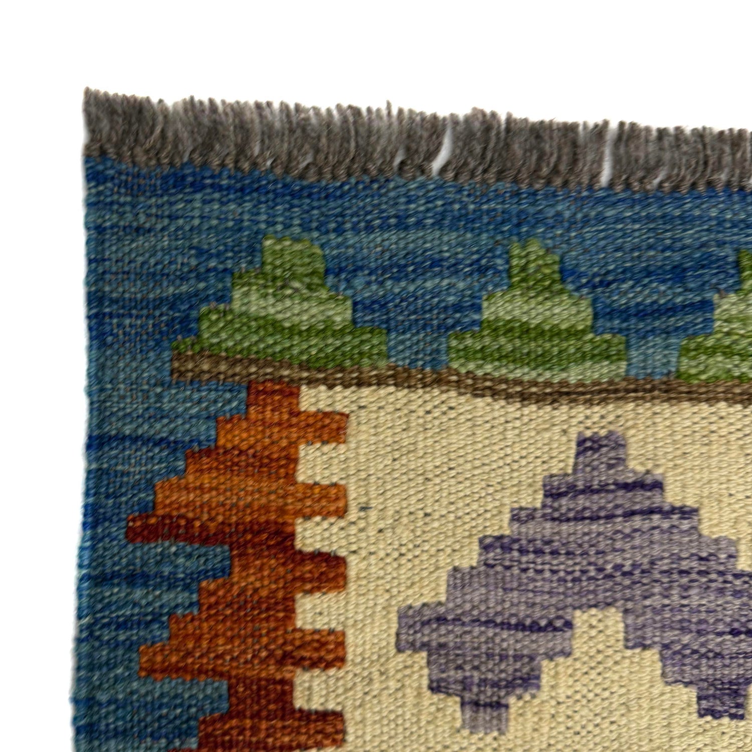 Handmade Vegetable Kelim 5' 7" x 8' 1" (ft) - No. Y39509