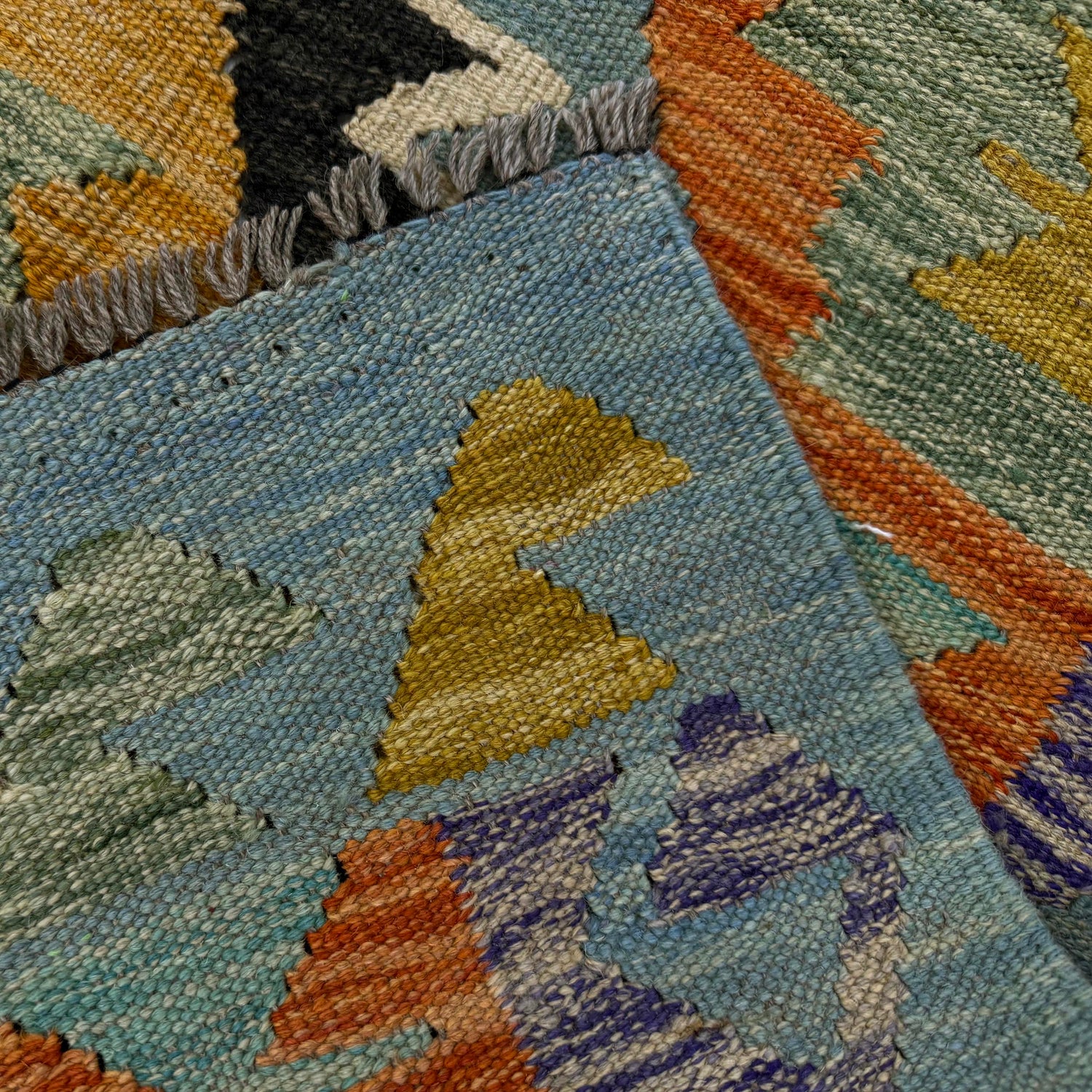 Handmade Vegetable Kelim 4' 0" x 6' 6" (ft) - No. Y39511