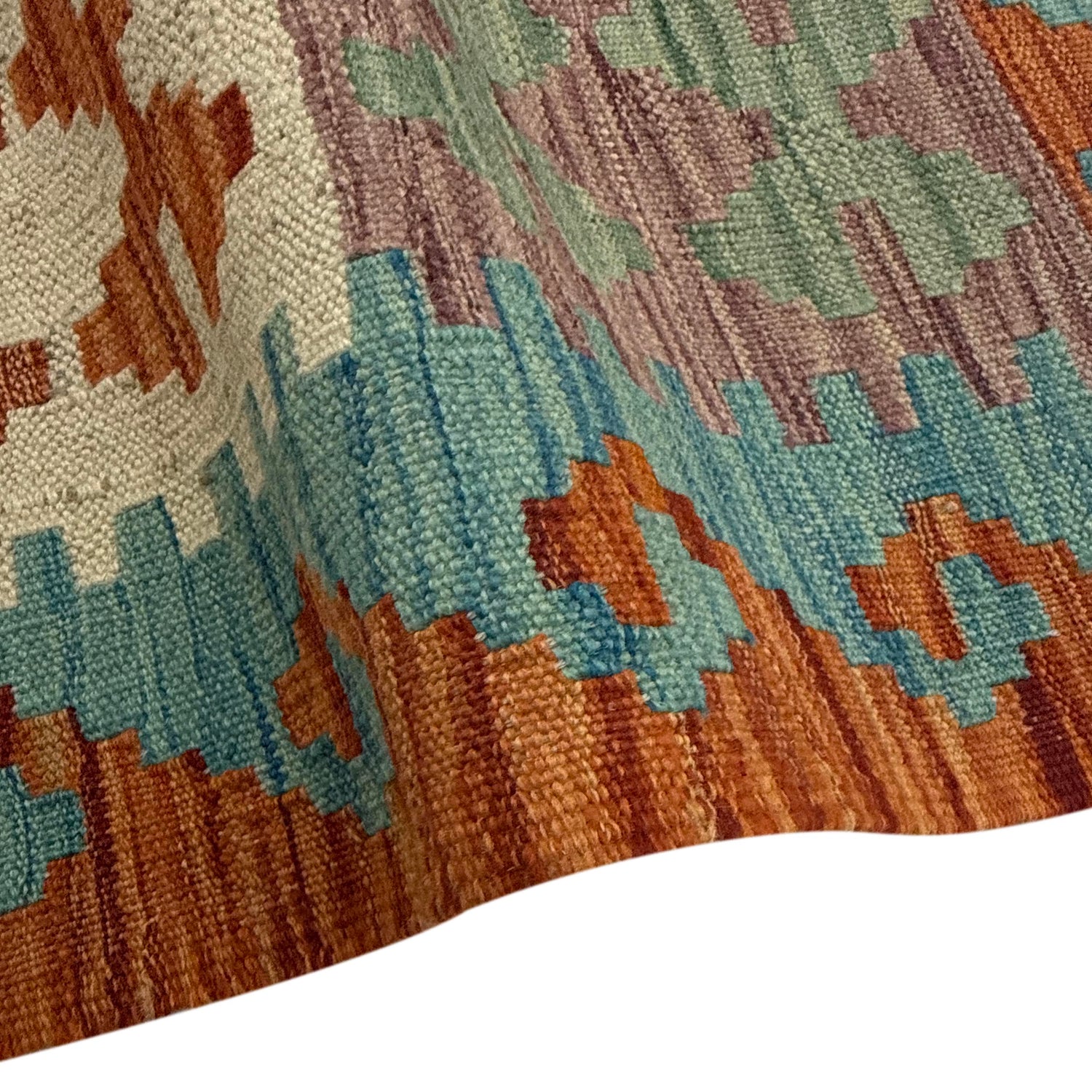 Handmade Vegetable Kelim 5' 6" x 7' 10" (ft) - No. Y39515