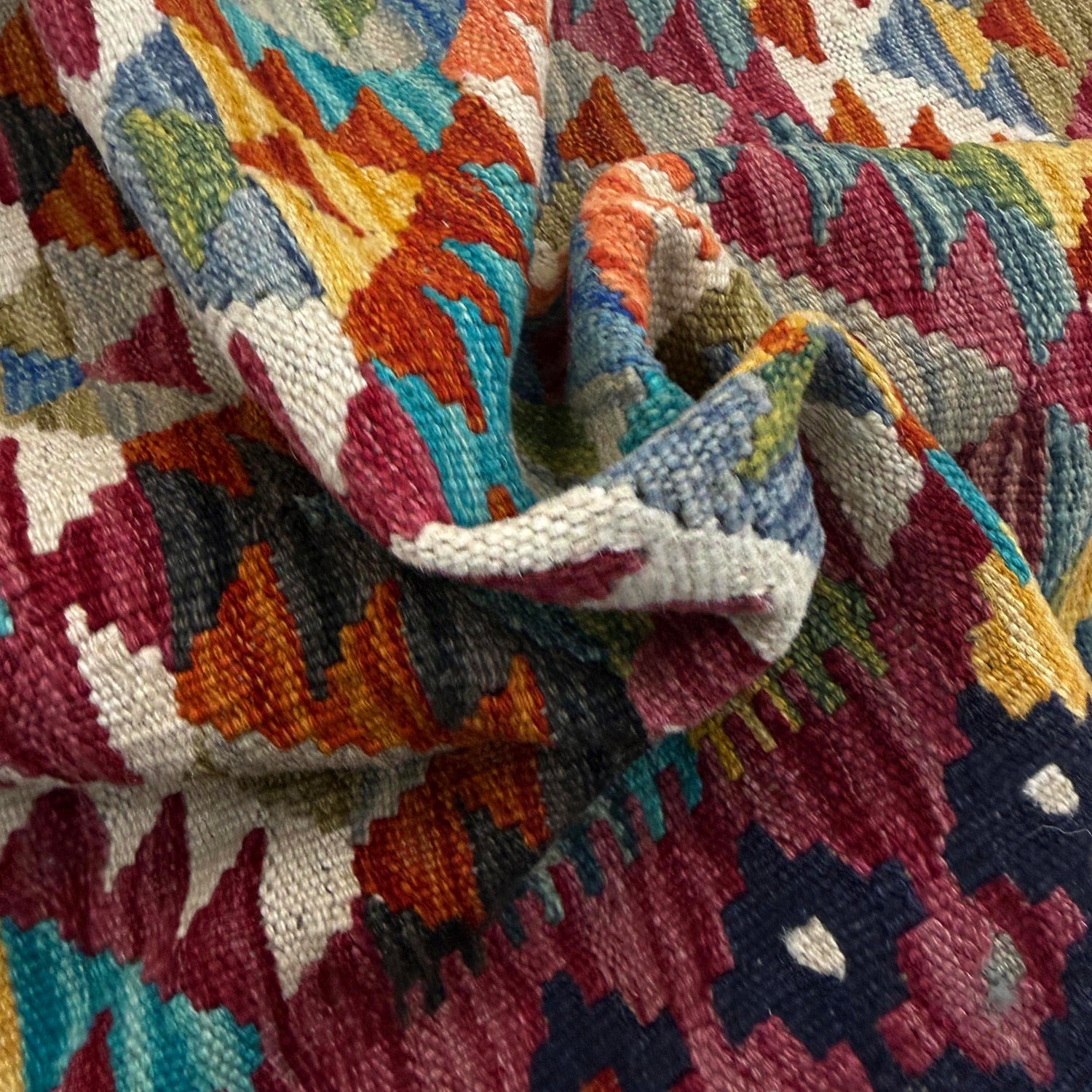 Handmade Vegetable Kelim 5' 10" x 8' 2" (ft) - No. Y39517