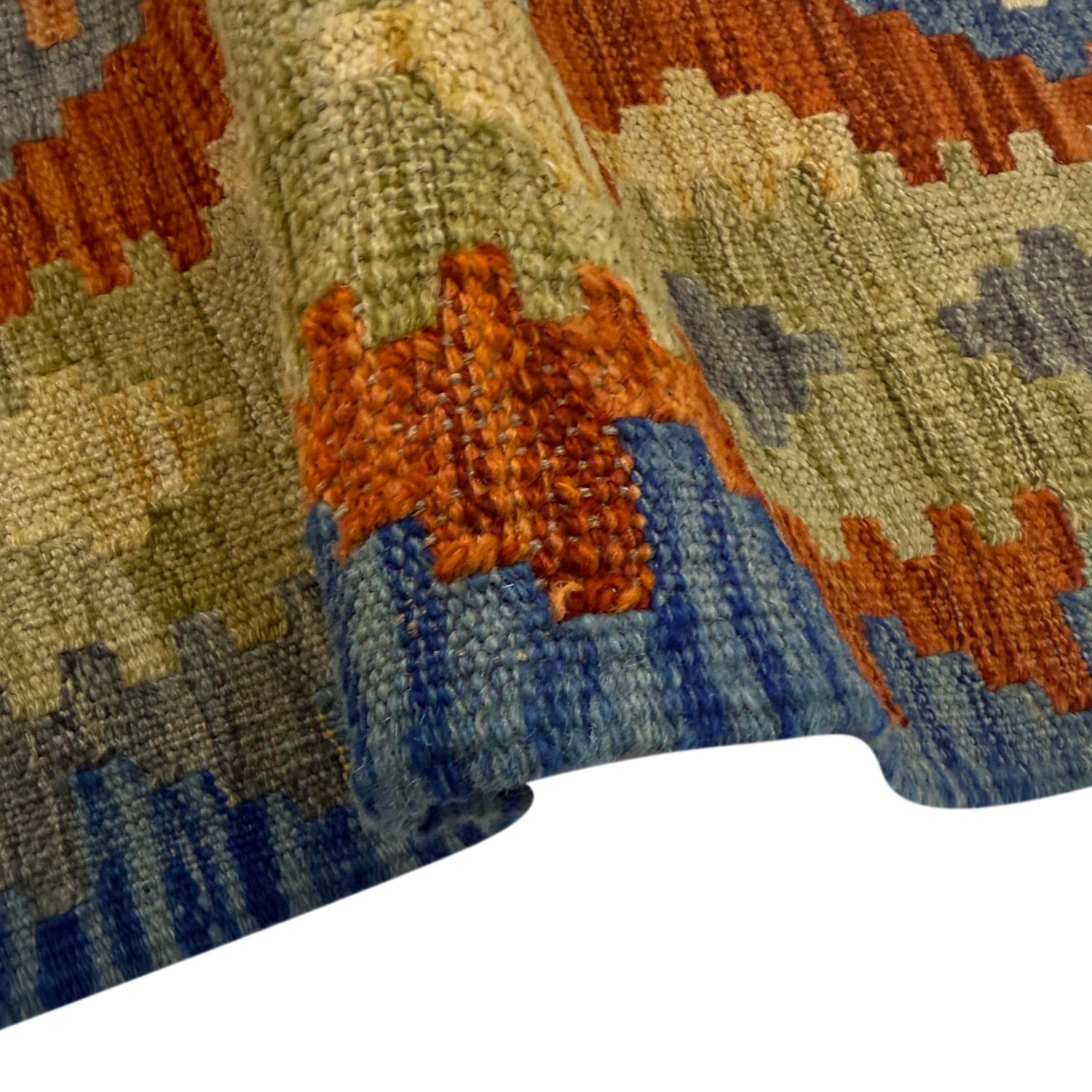 Handmade Vegetable Kelim 5' 8" x 7' 8" (ft) - No. Y39518