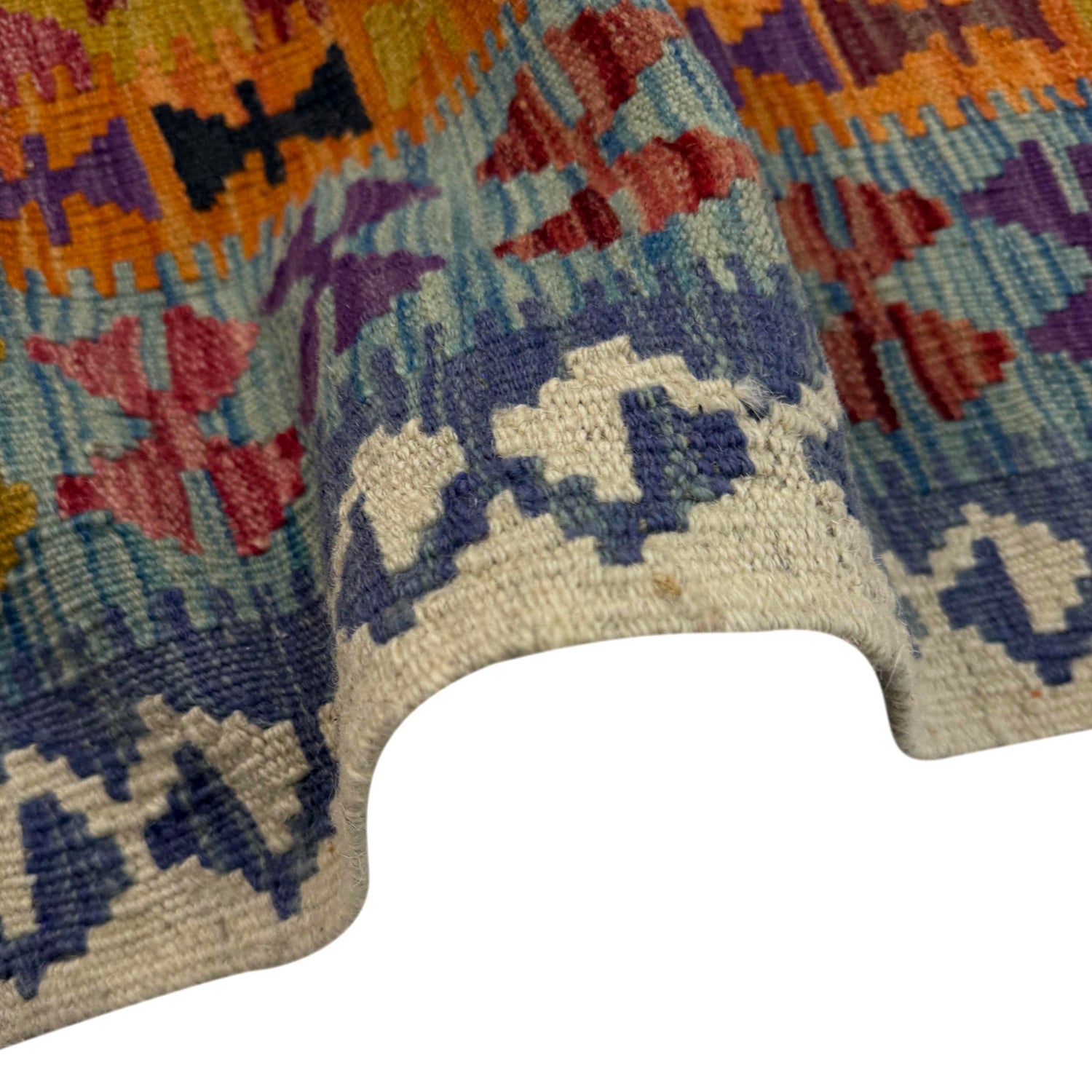 Handmade Vegetable Kelim 4' 3" x 5' 5" (ft) - No. Y39521