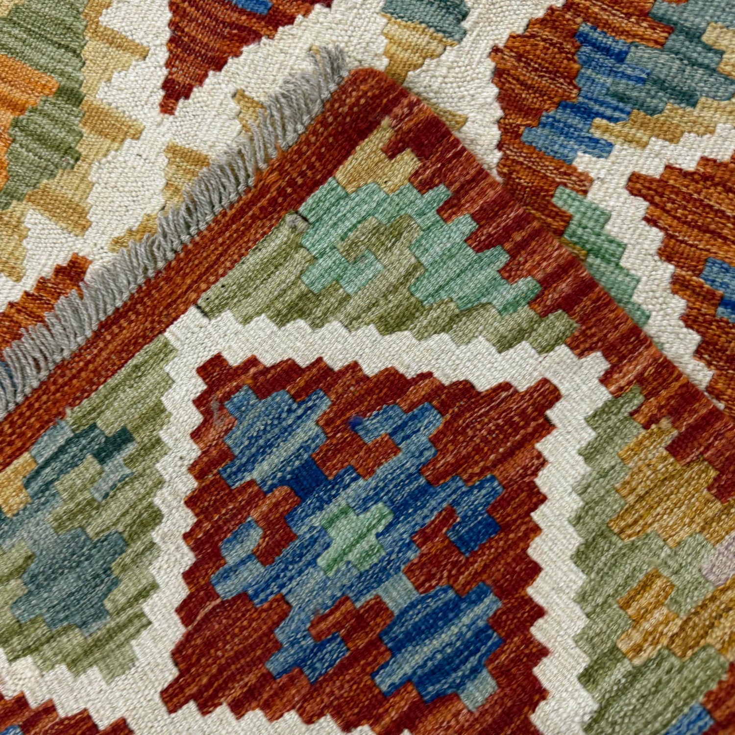 Handmade Vegetable Kilim 5' 9" x 8' 2" (ft) - No. Y39522