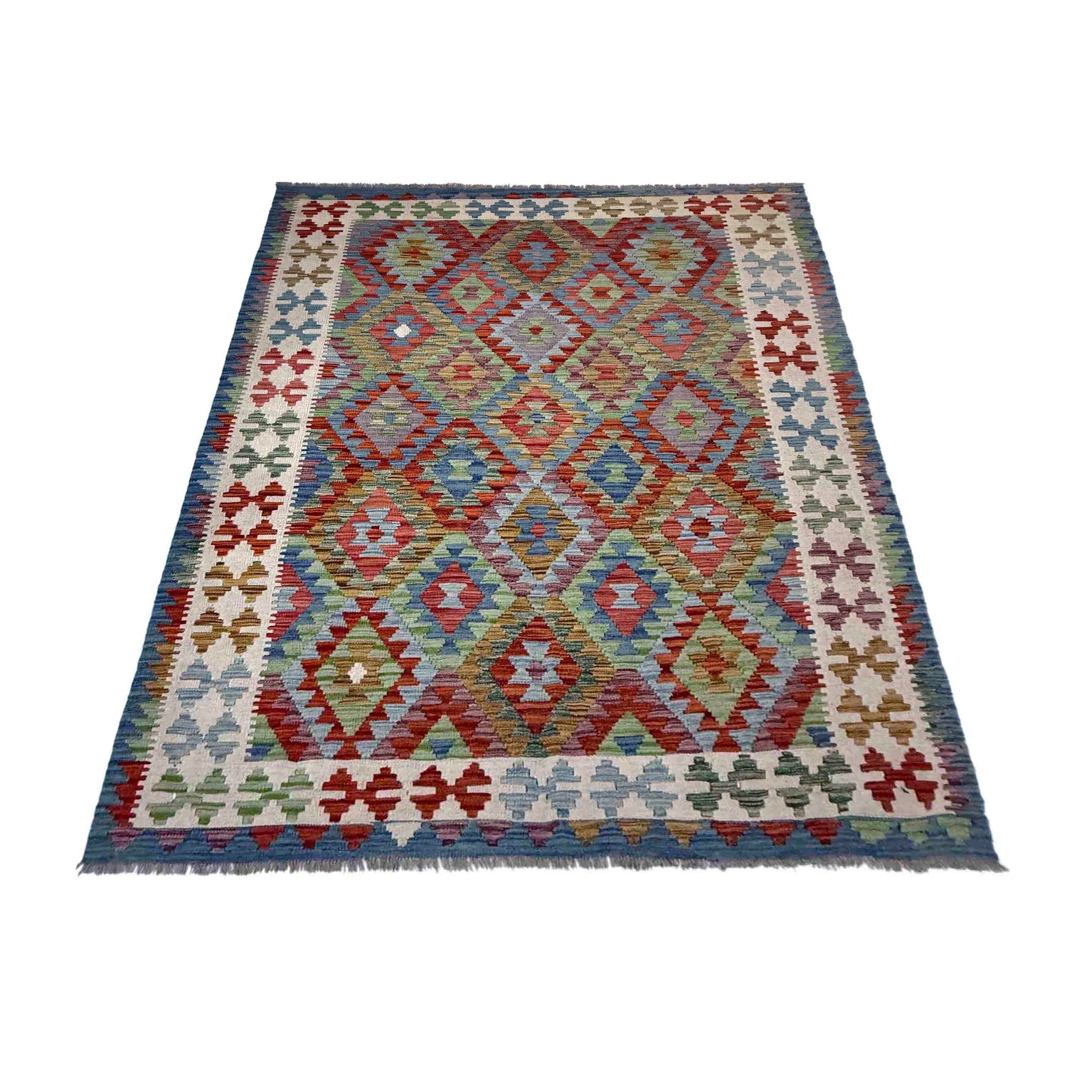 Handmade Vegetable Kelim 5' 10" x 8' 1" (ft) - No. Y39523