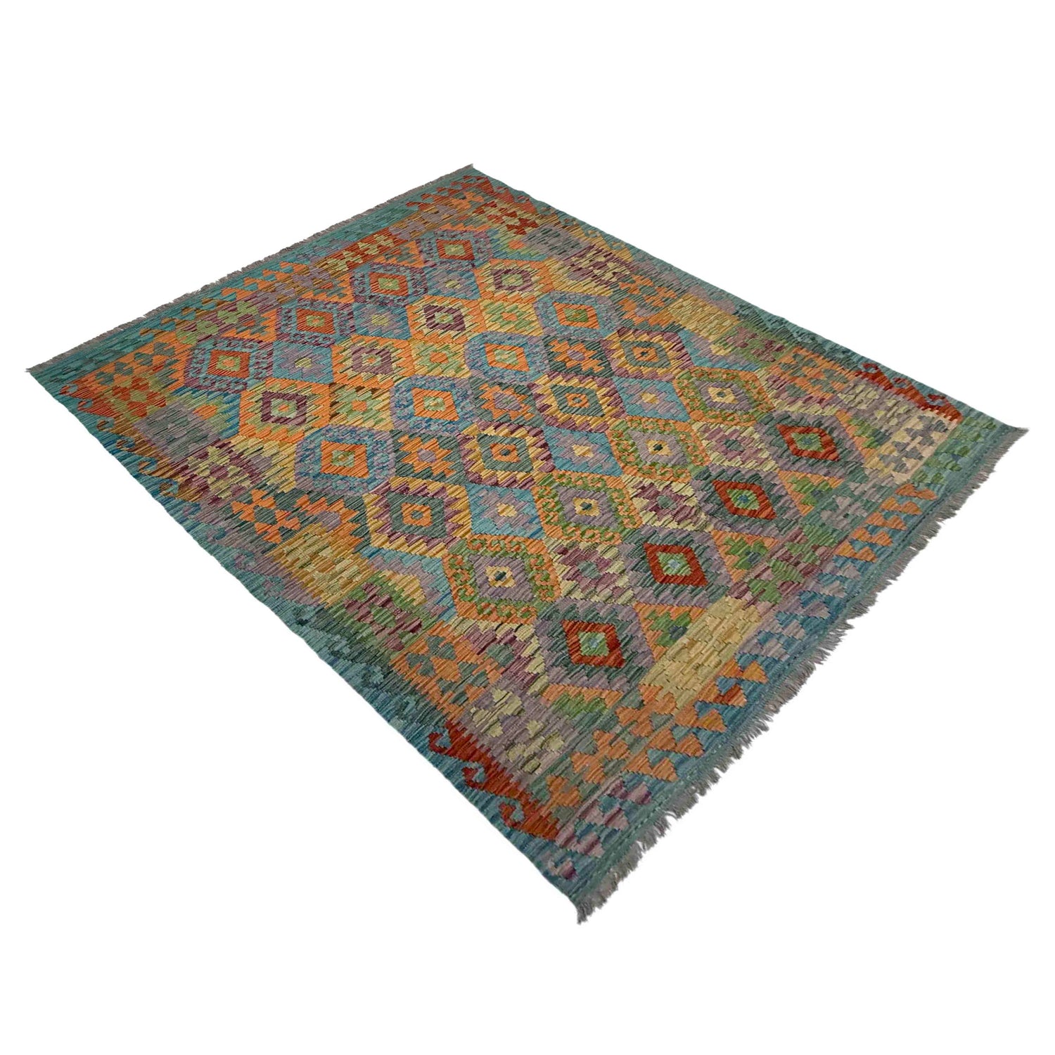 Handmade Vegetable Kilim 5' 10" x 8' 1" (ft) - No. Y39526