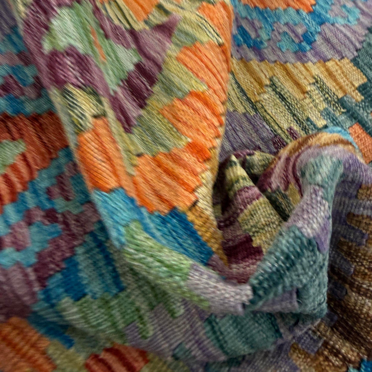 Handmade Vegetable Kilim 5' 10" x 8' 1" (ft) - No. Y39526