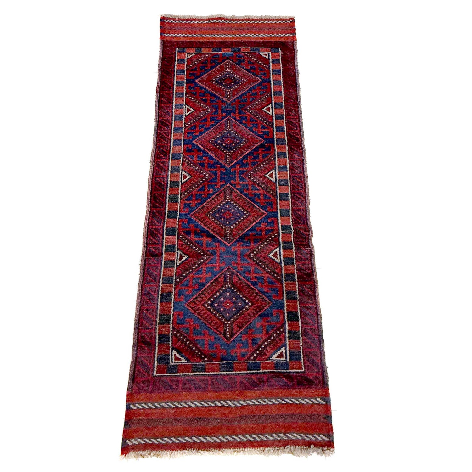 Red Color Mashwani Short Runner 2' 2" x 7' 9" (ft) - No. Y39530