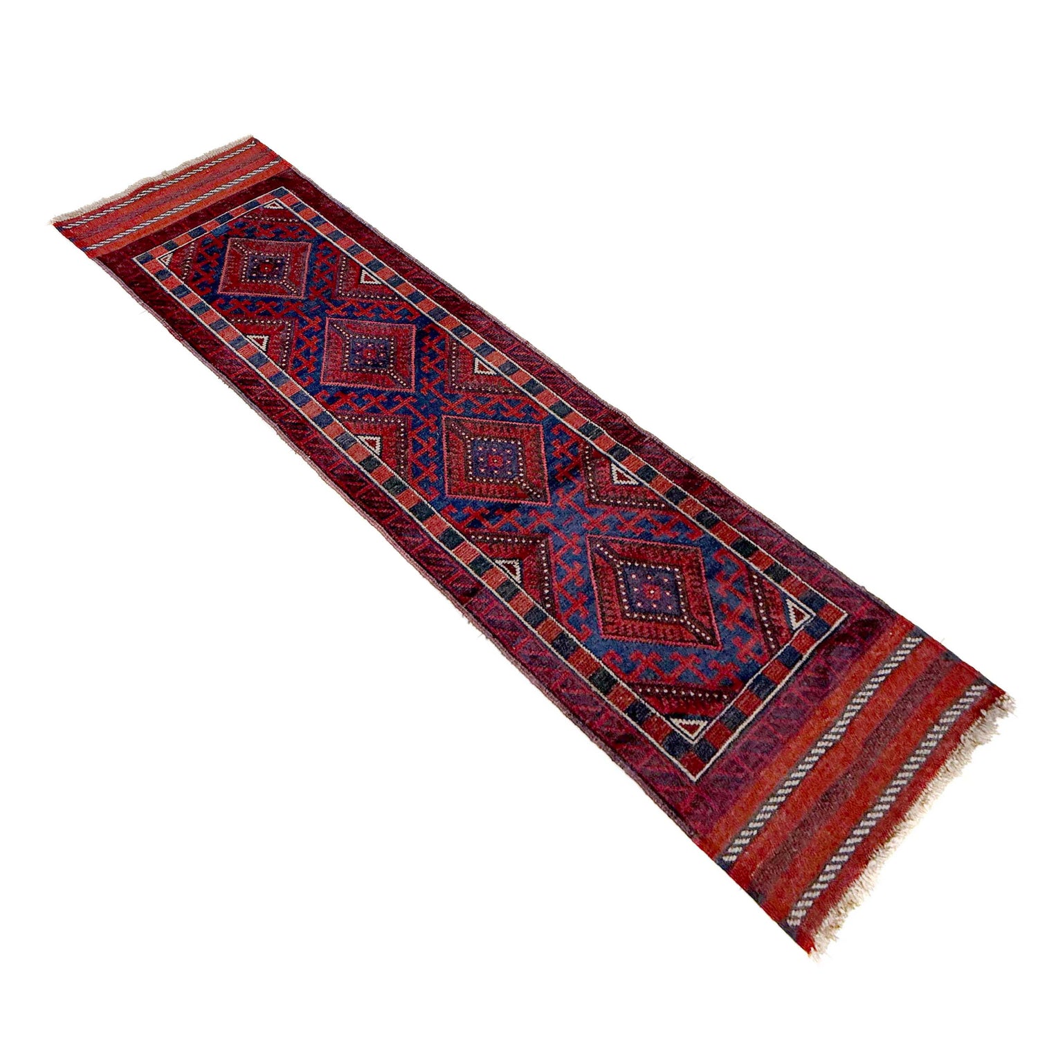 Red Color Mashwani Short Runner 2' 2" x 7' 9" (ft) - No. Y39530