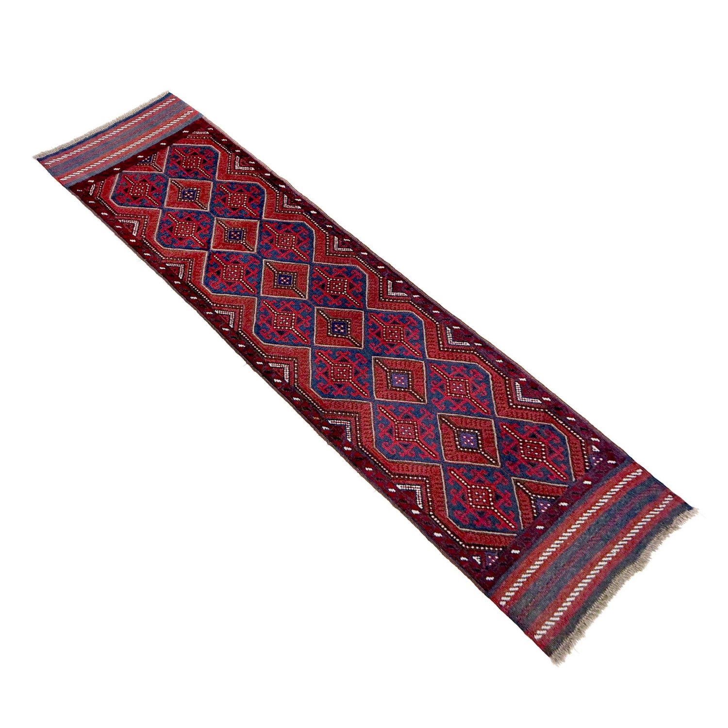 Red Color Mashwani Short Runner 2' 3" x 8' 3" (ft) - No. Y39531