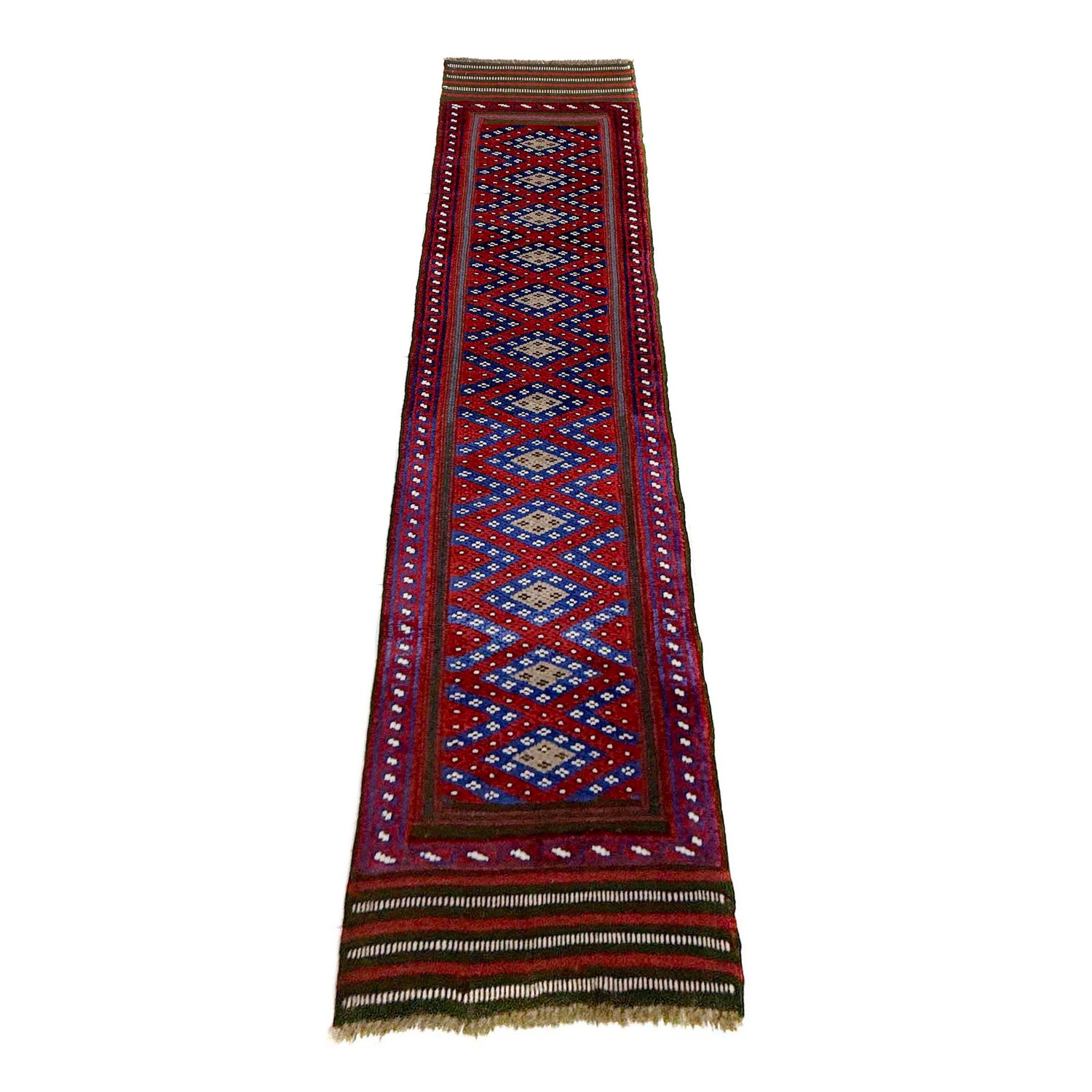 Red Color Mashwani Short Runner 1' 10" x 8' 4" (ft) - No. Y39532