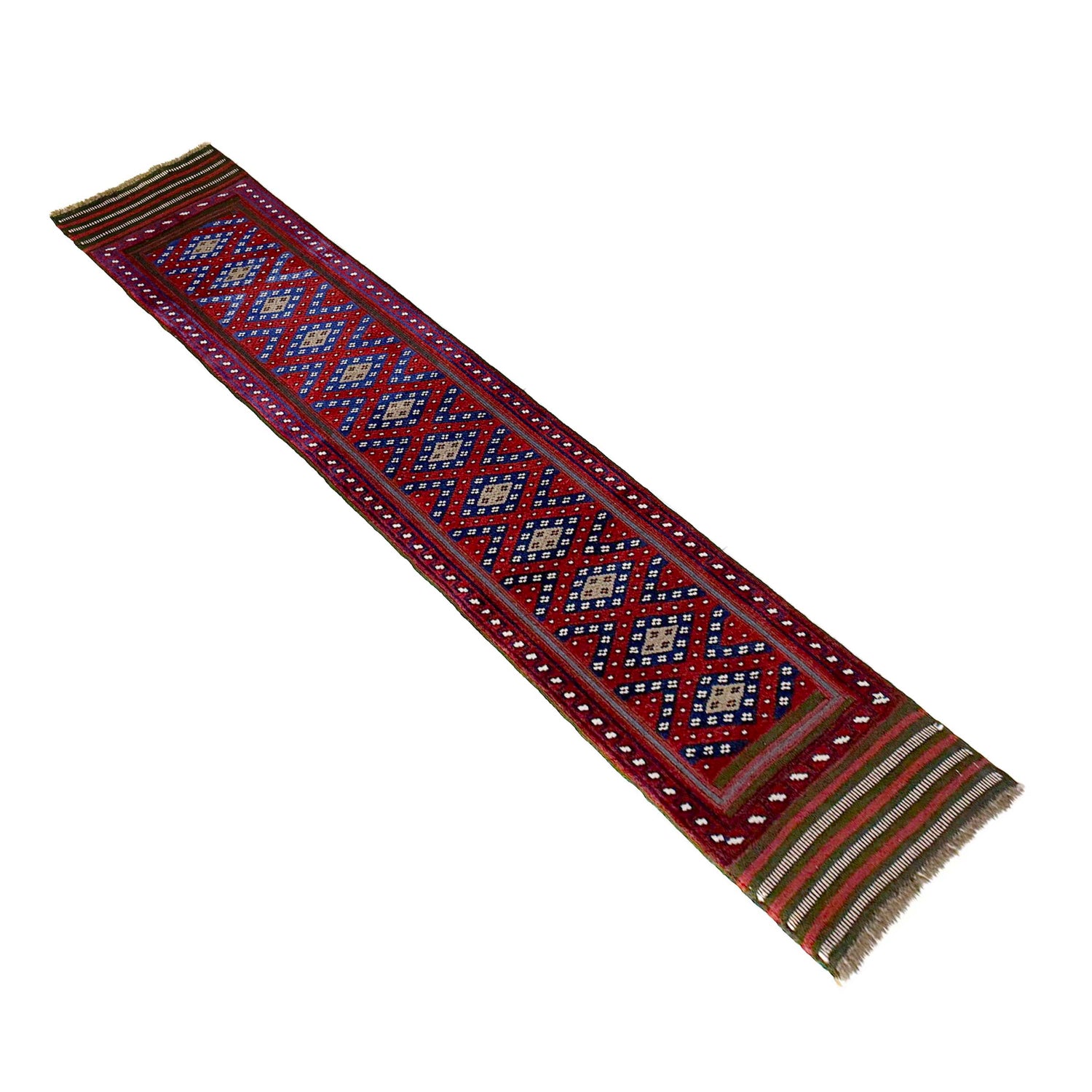 Red Color Mashwani Short Runner 1' 10" x 8' 4" (ft) - No. Y39532