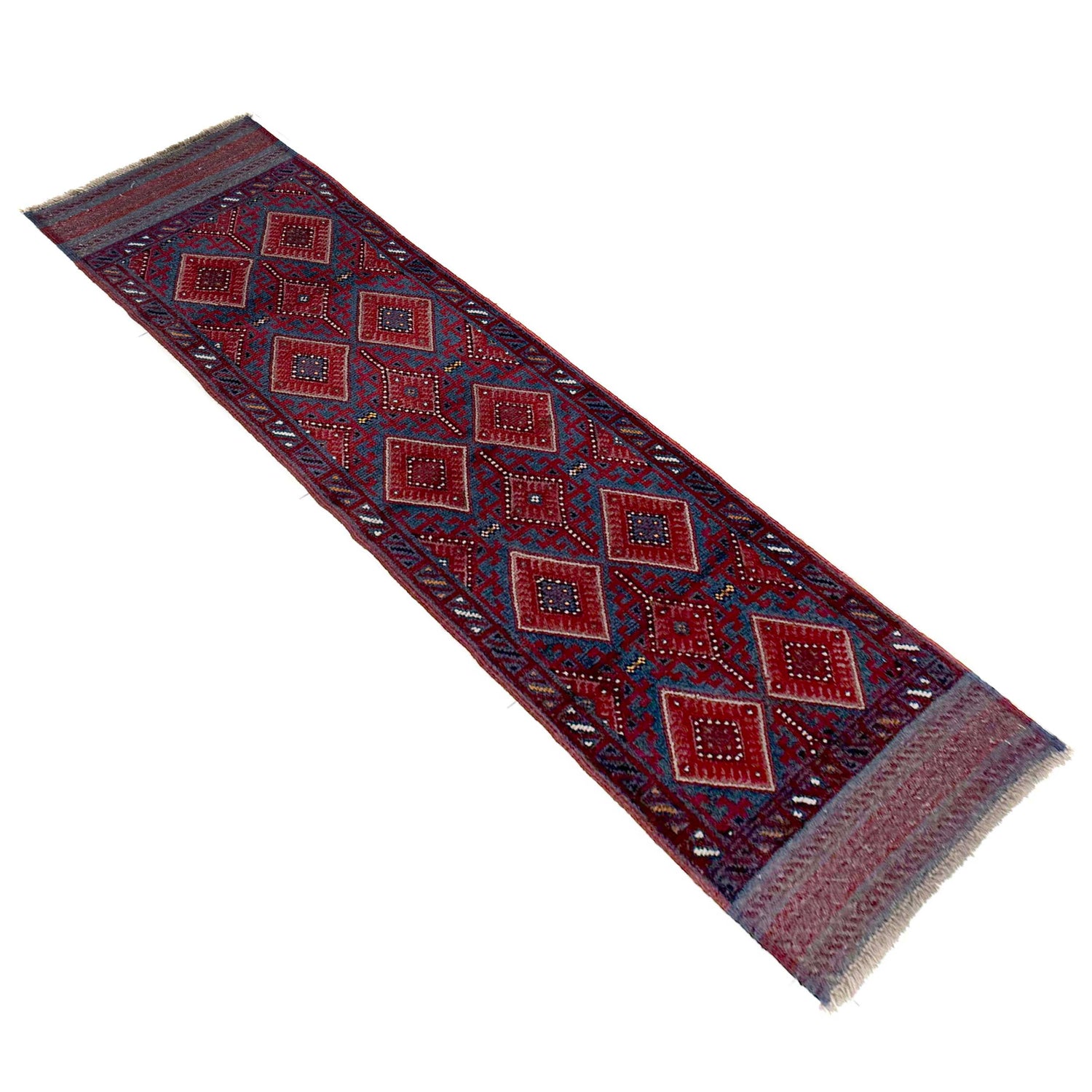 Red Color Mashwani Short Runner 2' 1" x 7' 9" (ft) - No. Y39535