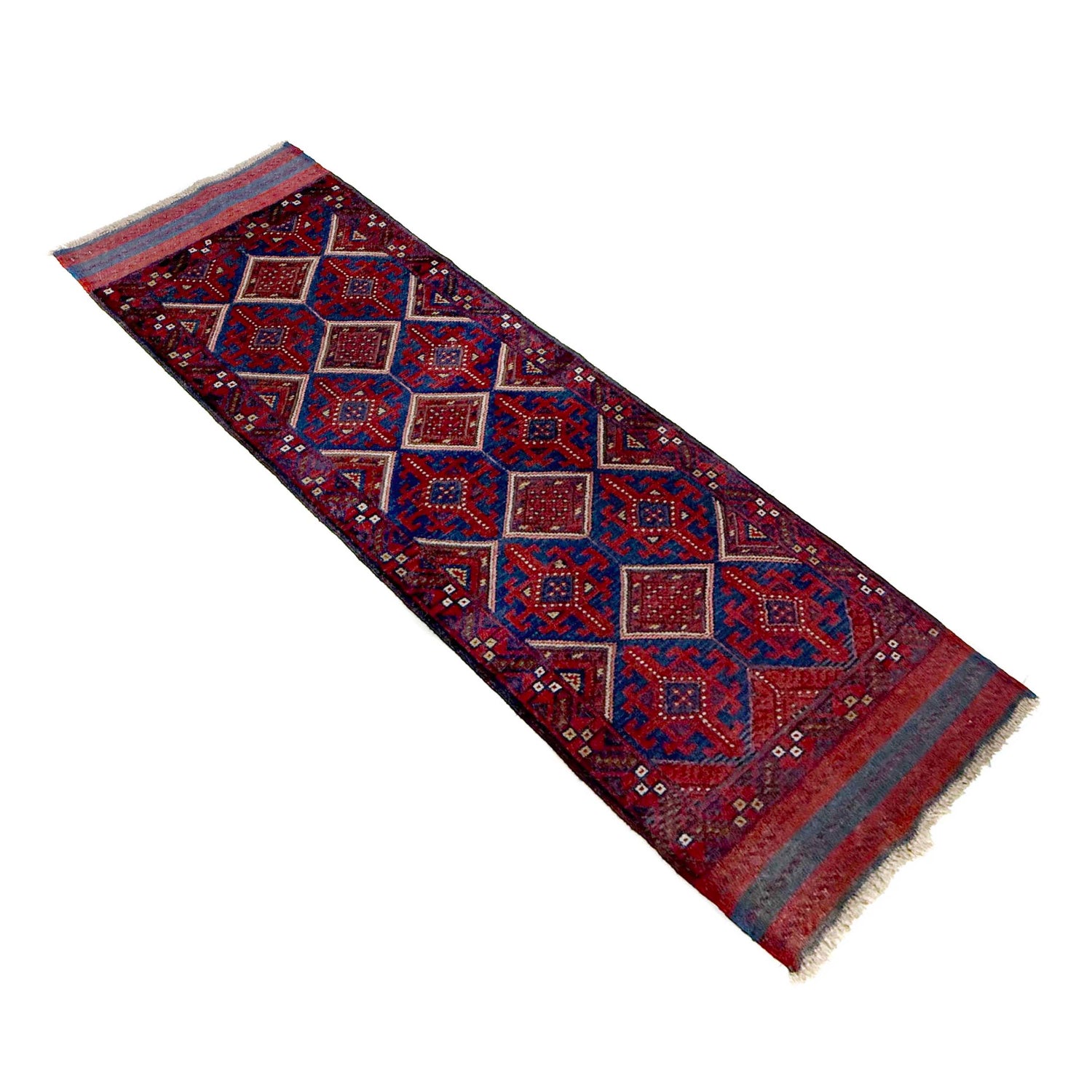 Red Color Mashwani Short Runner 2' 2" x 7' 7" (ft) - No. Y39540