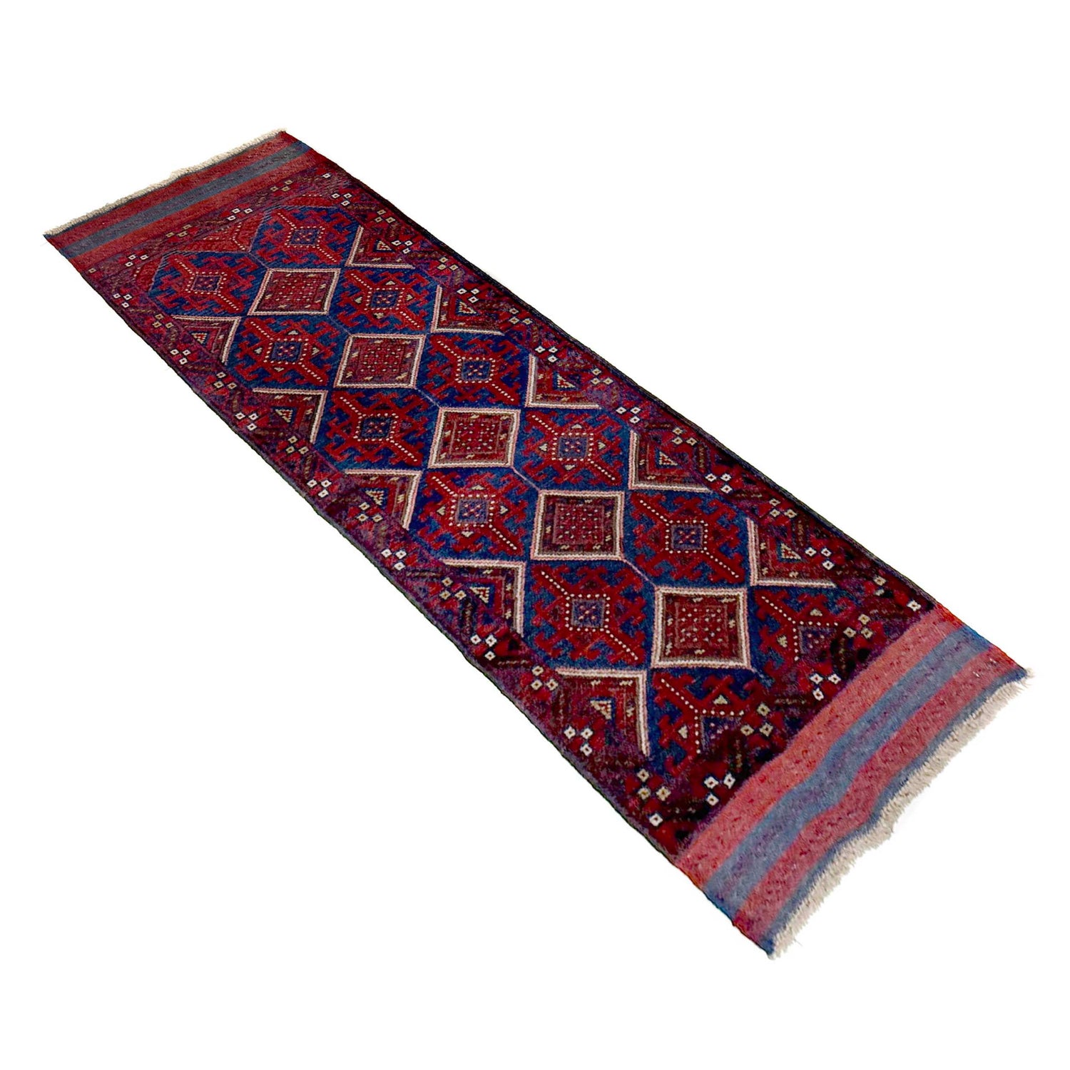 Red Color Mashwani Short Runner 2' 2" x 7' 7" (ft) - No. Y39540