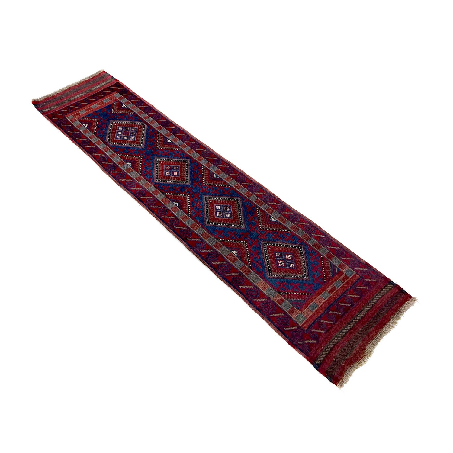 Red Color Mashwani Short Runner 2' 0" x 8' 0" (ft) - No. Y39541