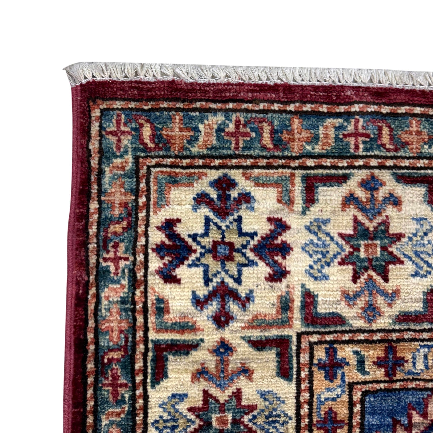 Fine Kazak Carpet 4' 0" x 5' 11" (ft) - No. Y39555