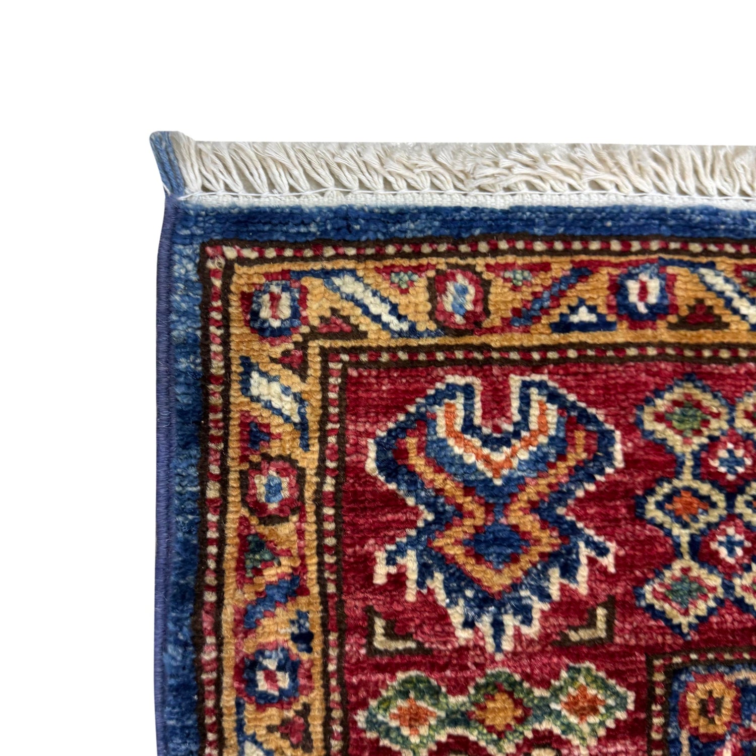 Blue Color Handmade Kazak Rug 3' 11" x 6' 1" (ft) - No. Y39556