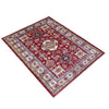 Red Color Handmade Kazak Rug 4' 2" x 5' 11" (ft) - No. Y39557