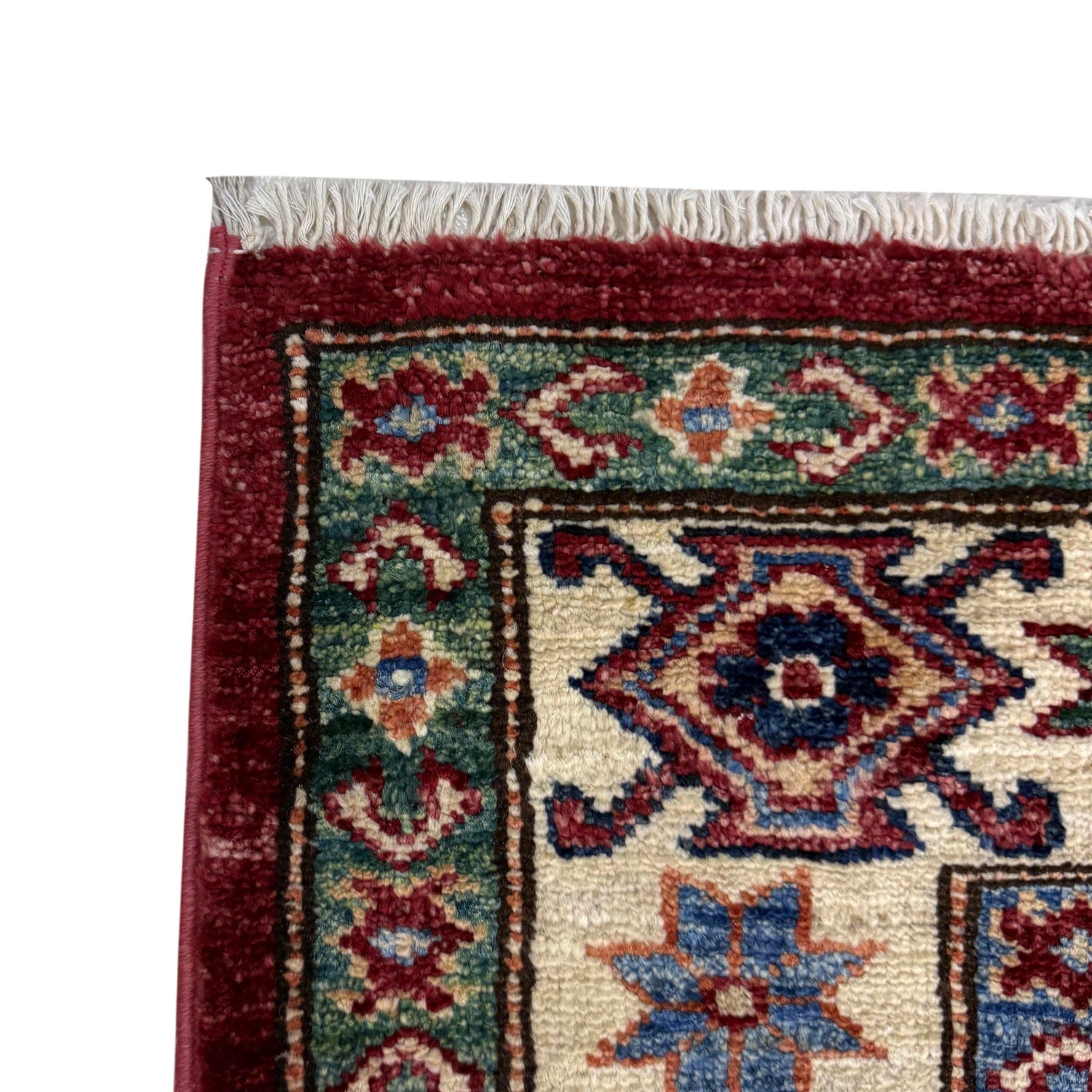 Red Color Handmade Kazak Rug 4' 2" x 5' 11" (ft) - No. Y39557