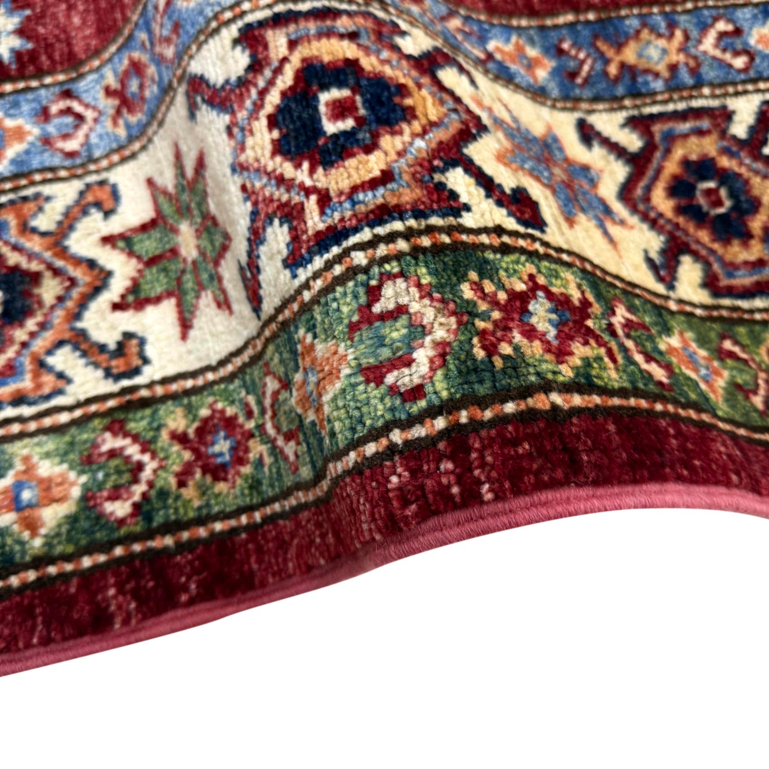 Red Color Handmade Kazak Rug 4' 2" x 5' 11" (ft) - No. Y39557