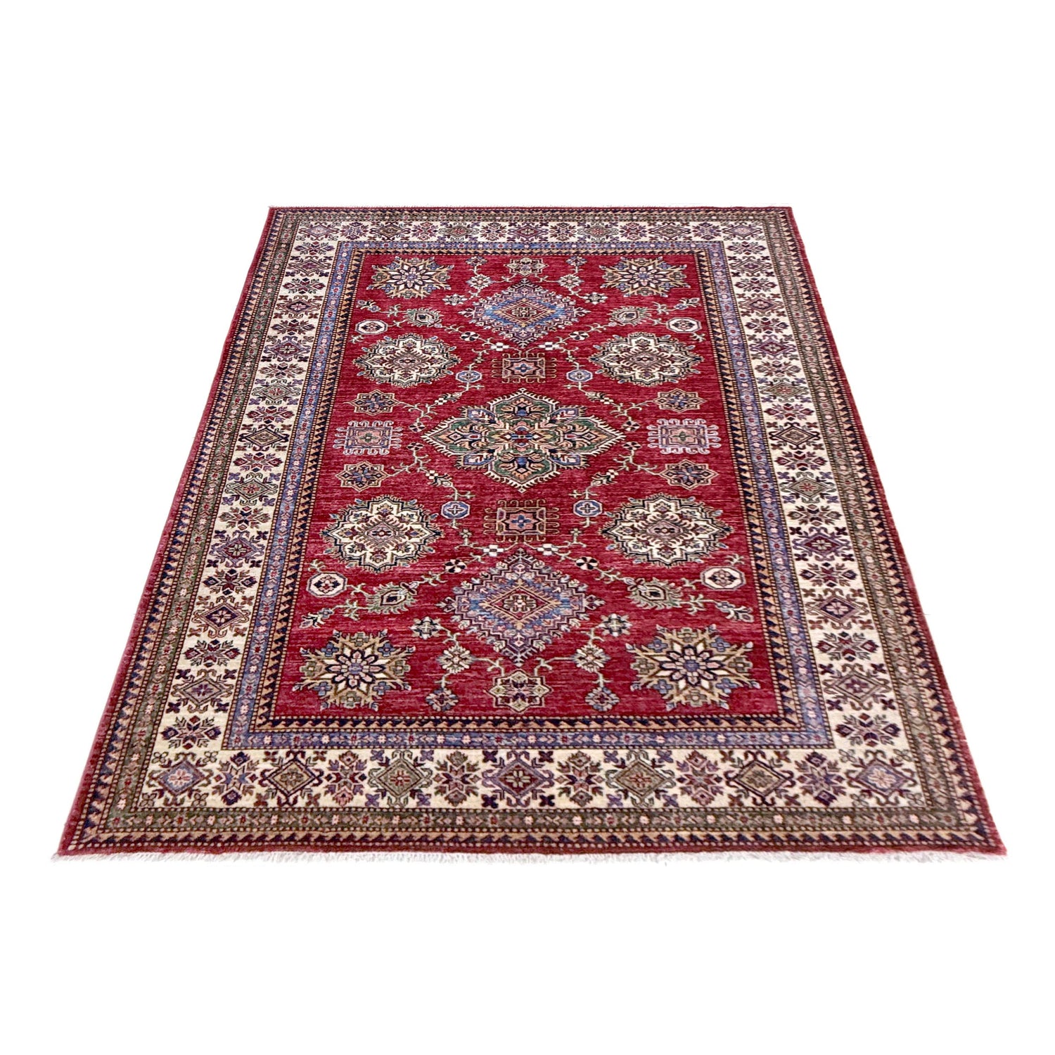 Premium Quality Kazak Rug 5' 7" x 7' 8" (ft) - No. Y39560