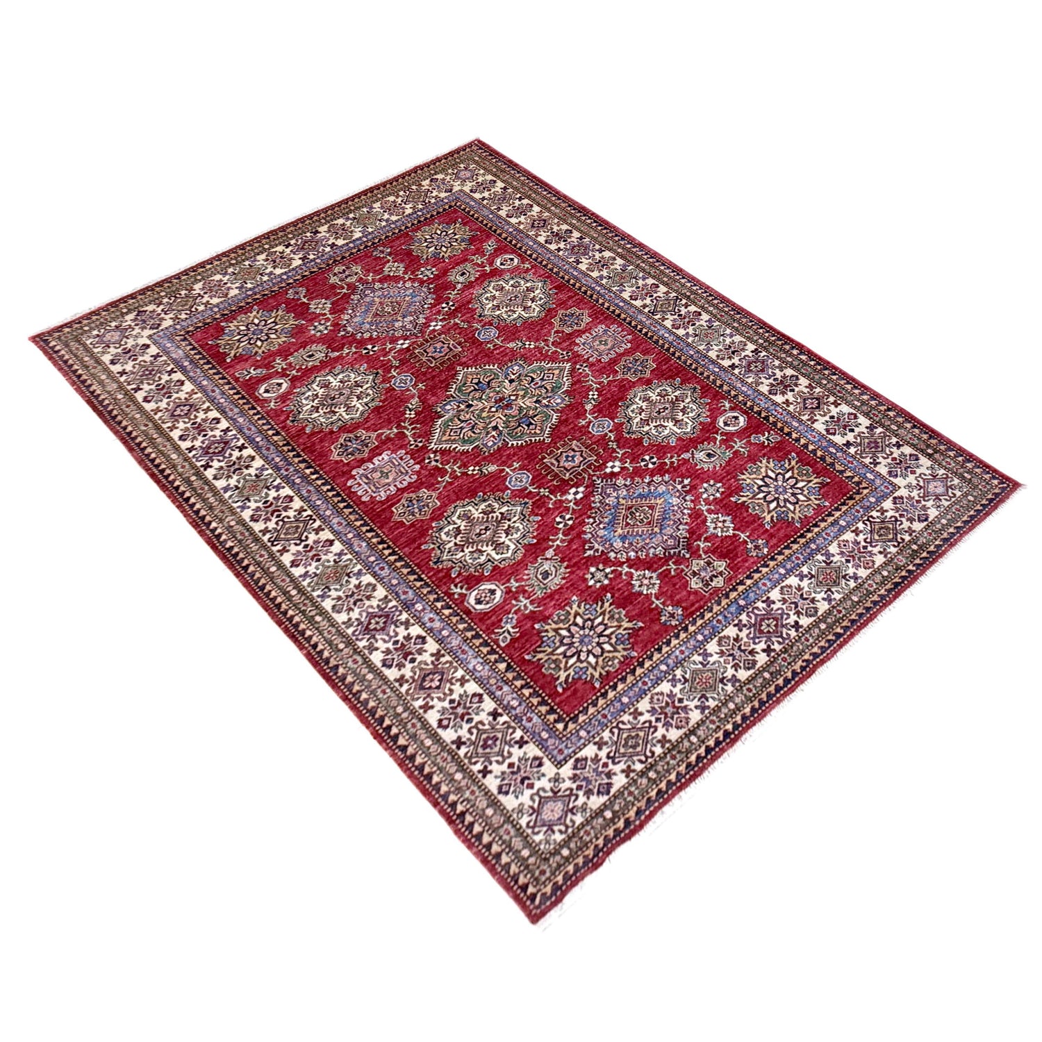 Premium Quality Kazak Rug 5' 7" x 7' 8" (ft) - No. Y39560