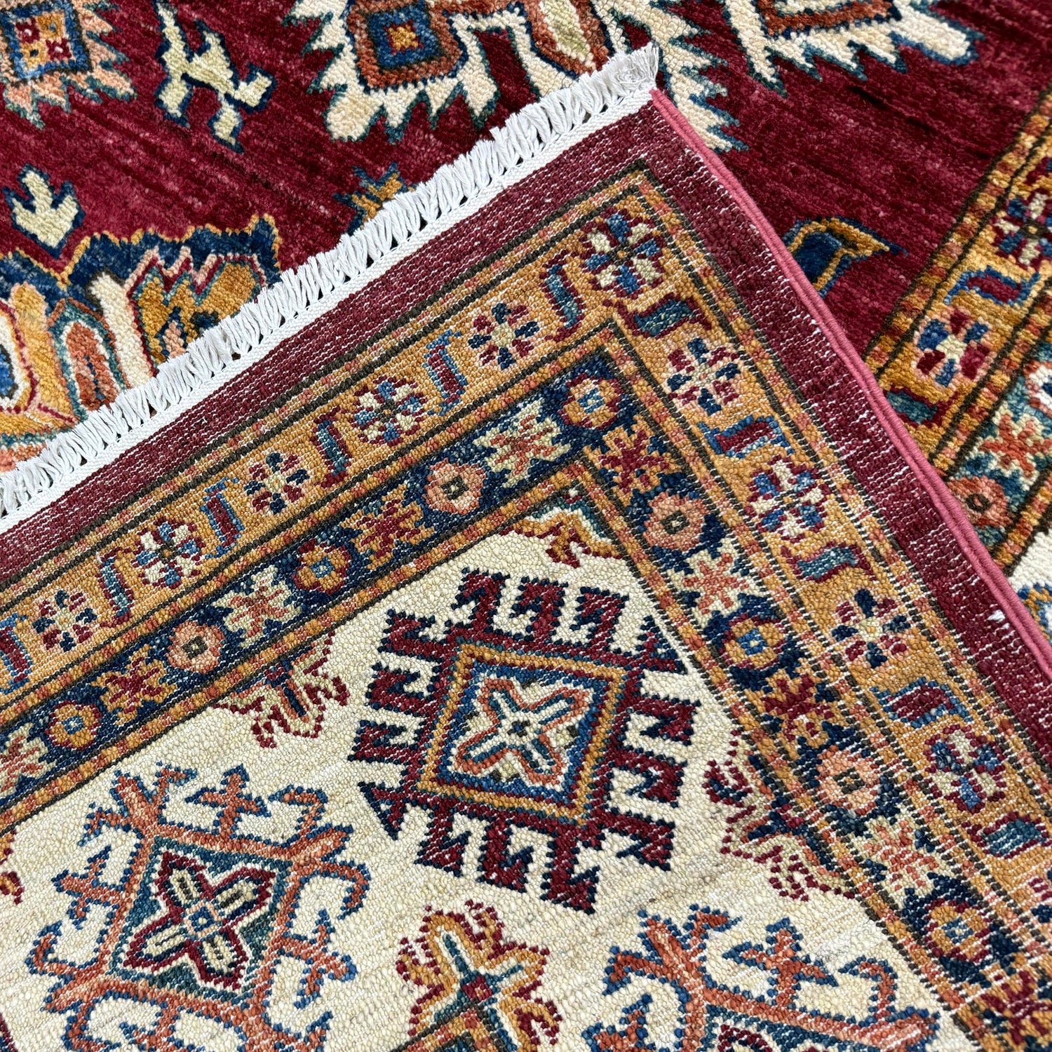 Red Color Handmade Kazak Rug 6' 11" x 10' 1" (ft) - No. Y39561
