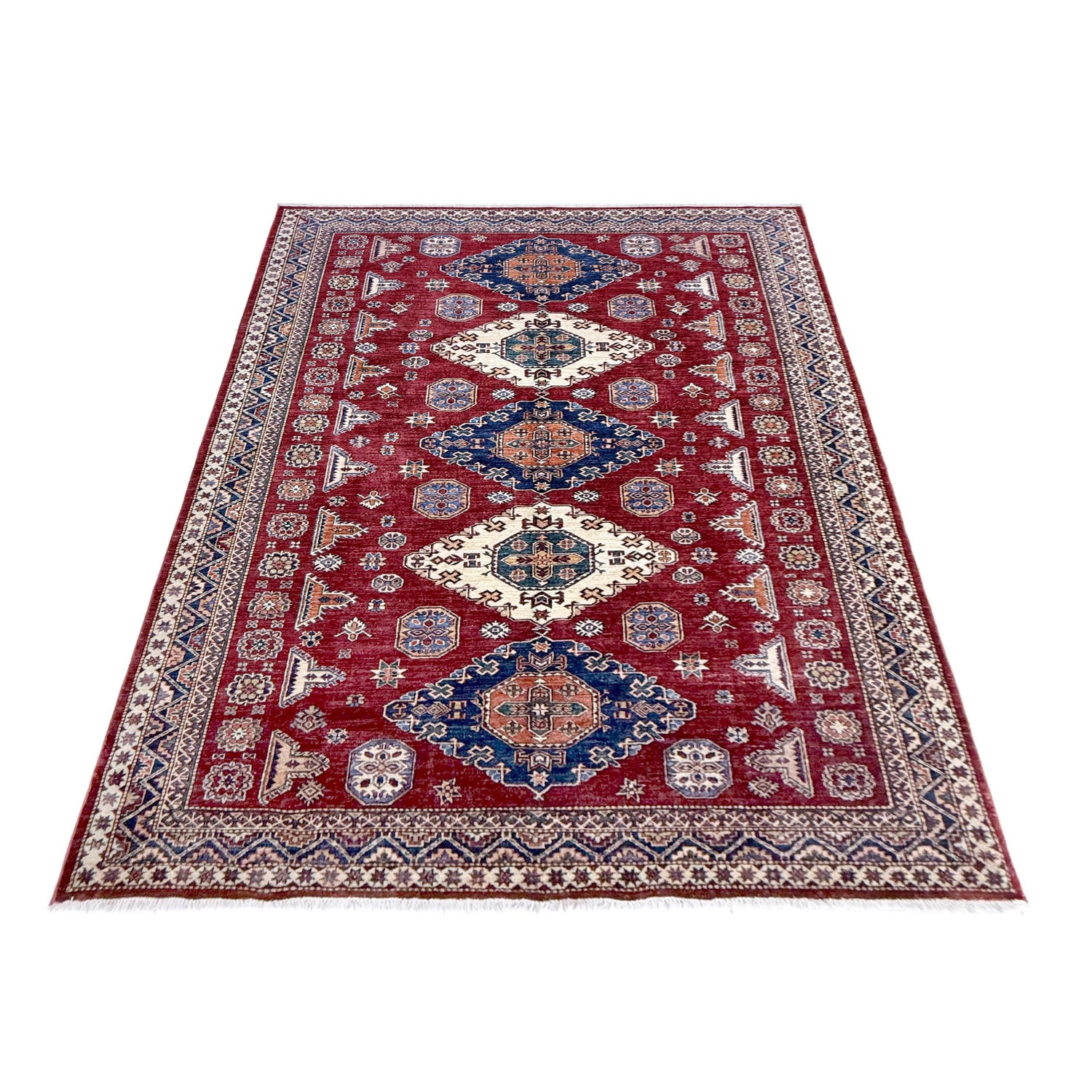 Fine Kazak Carpet 6' 9" x 10' 0" (ft) - No. Y39562