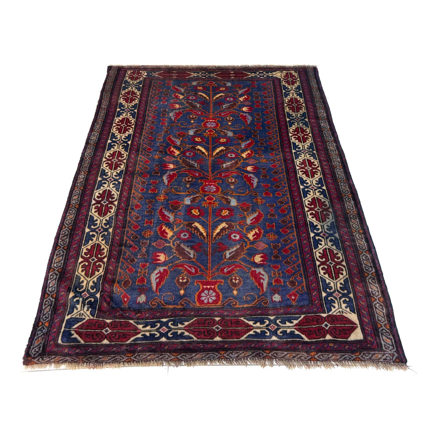 Hand Knotted Baluchi Rug 3' 3" x 4' 9" (ft) -No Y39564