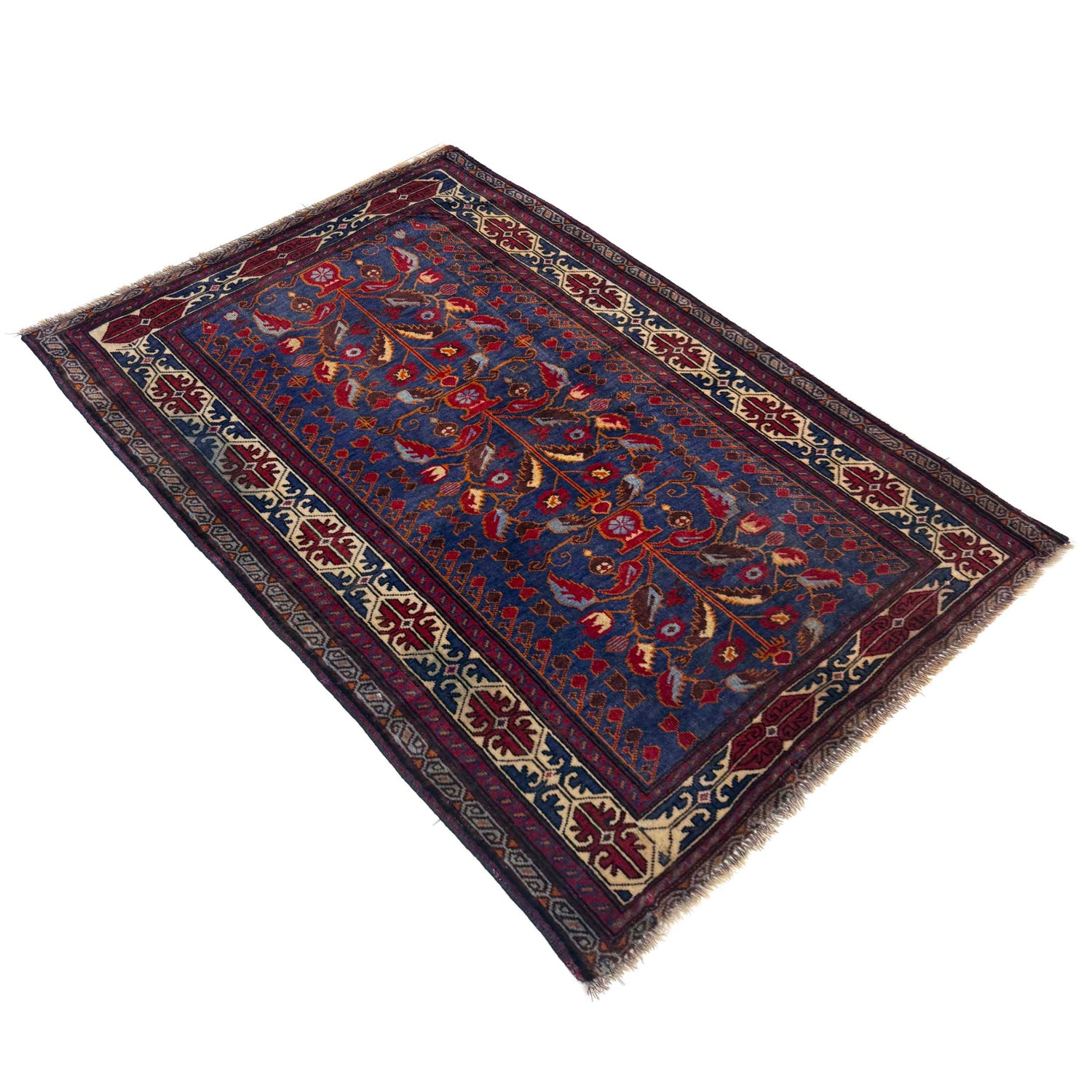 Hand Knotted Baluchi Rug 3' 3" x 4' 9" (ft) -No Y39564
